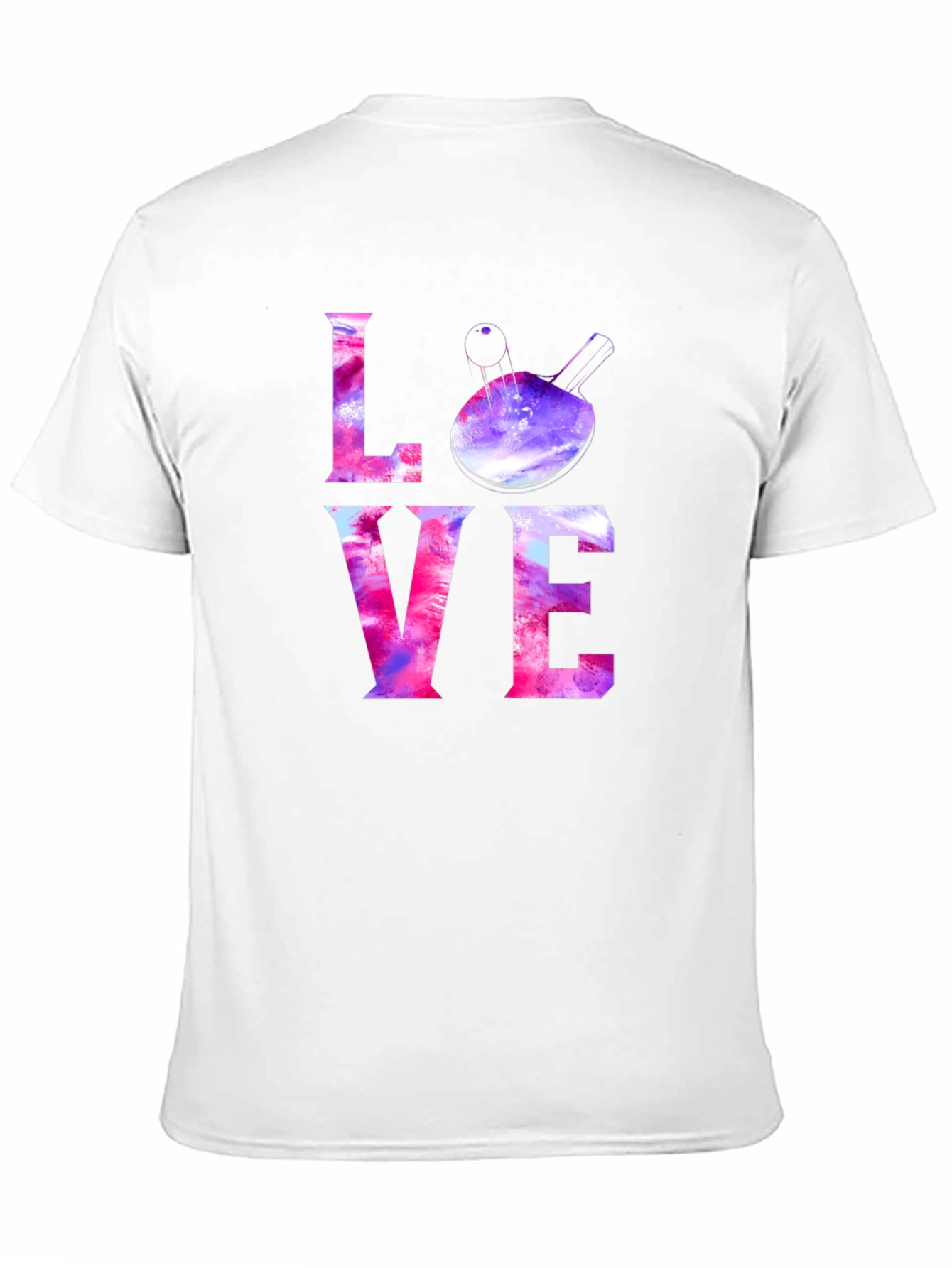 LOVE Ping Pong Paddle Graphic T-Shirt