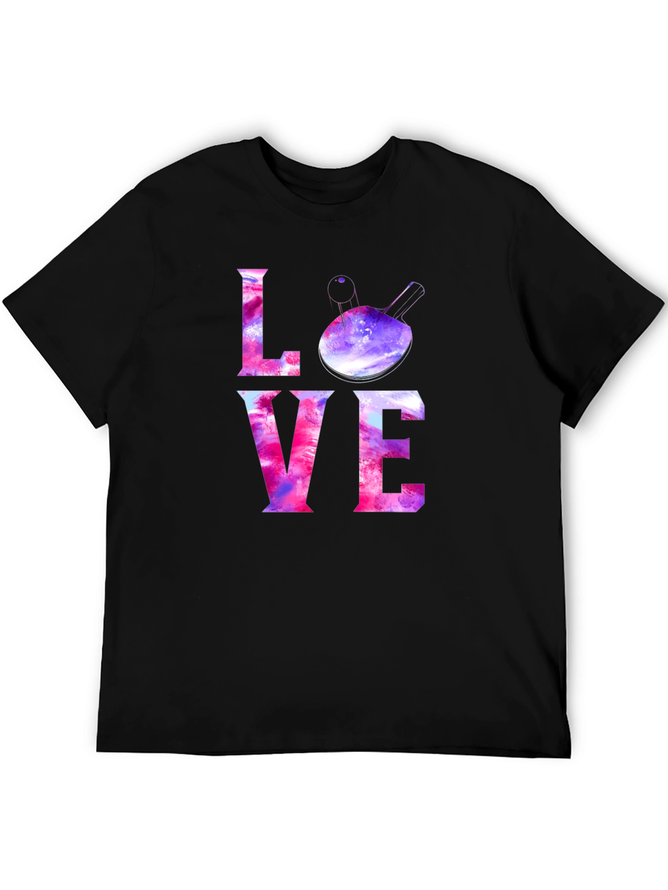LOVE Ping Pong Paddle Graphic T-Shirt