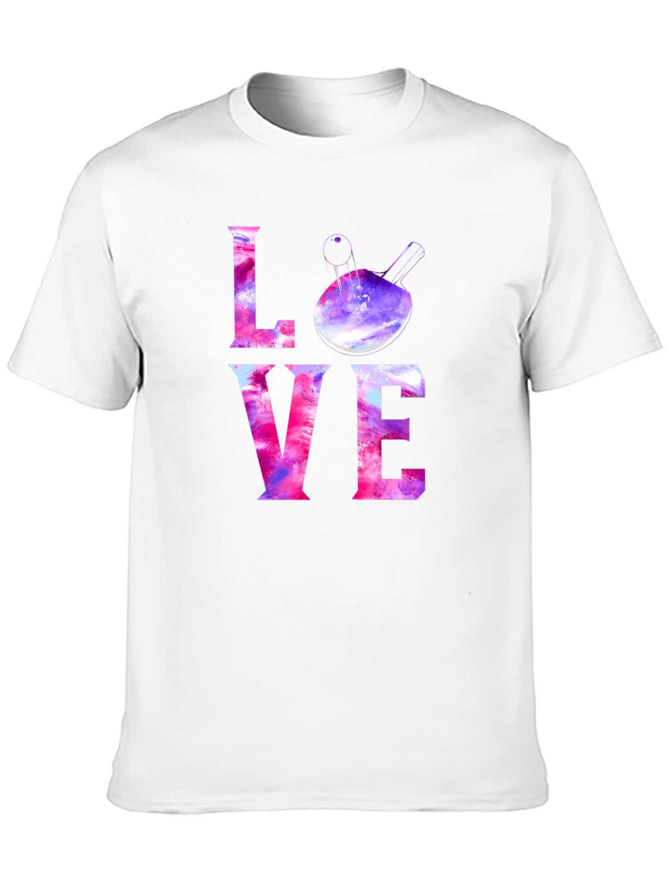 LOVE Ping Pong Paddle Graphic T-Shirt