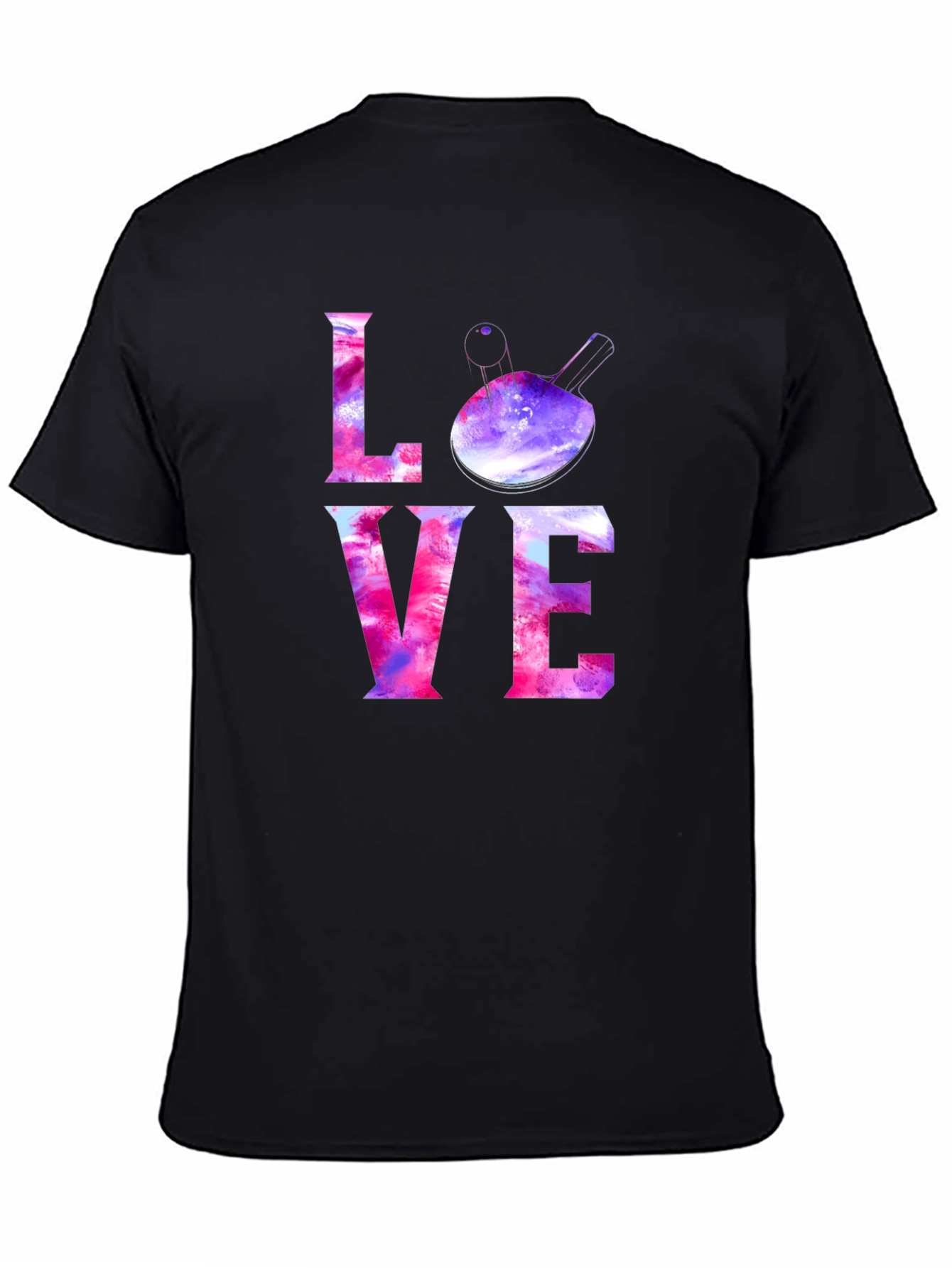 LOVE Ping Pong Paddle Graphic T-Shirt