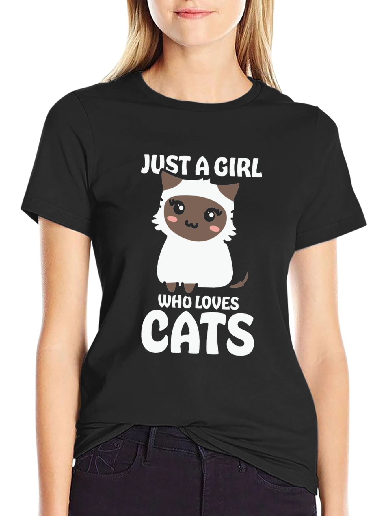 Just A Girl Who Loves Cats T-Shirt