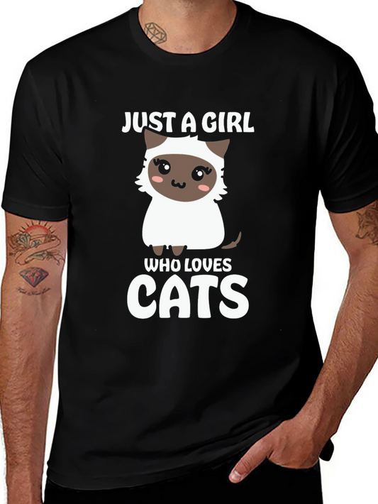 Just A Girl Who Loves Cats T-Shirt