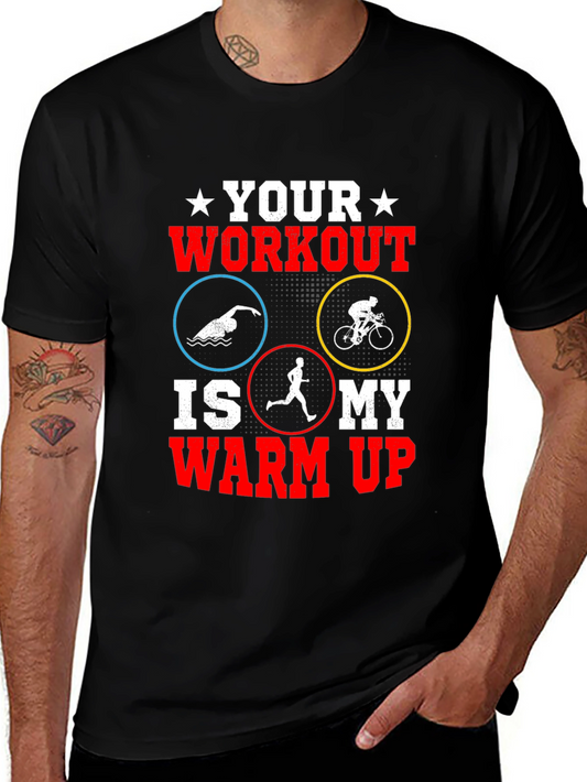 Triathlon Workout Graphic T-Shirt