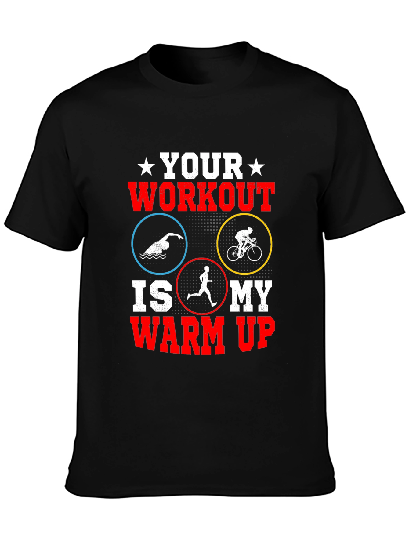 Triathlon Workout Graphic T-Shirt