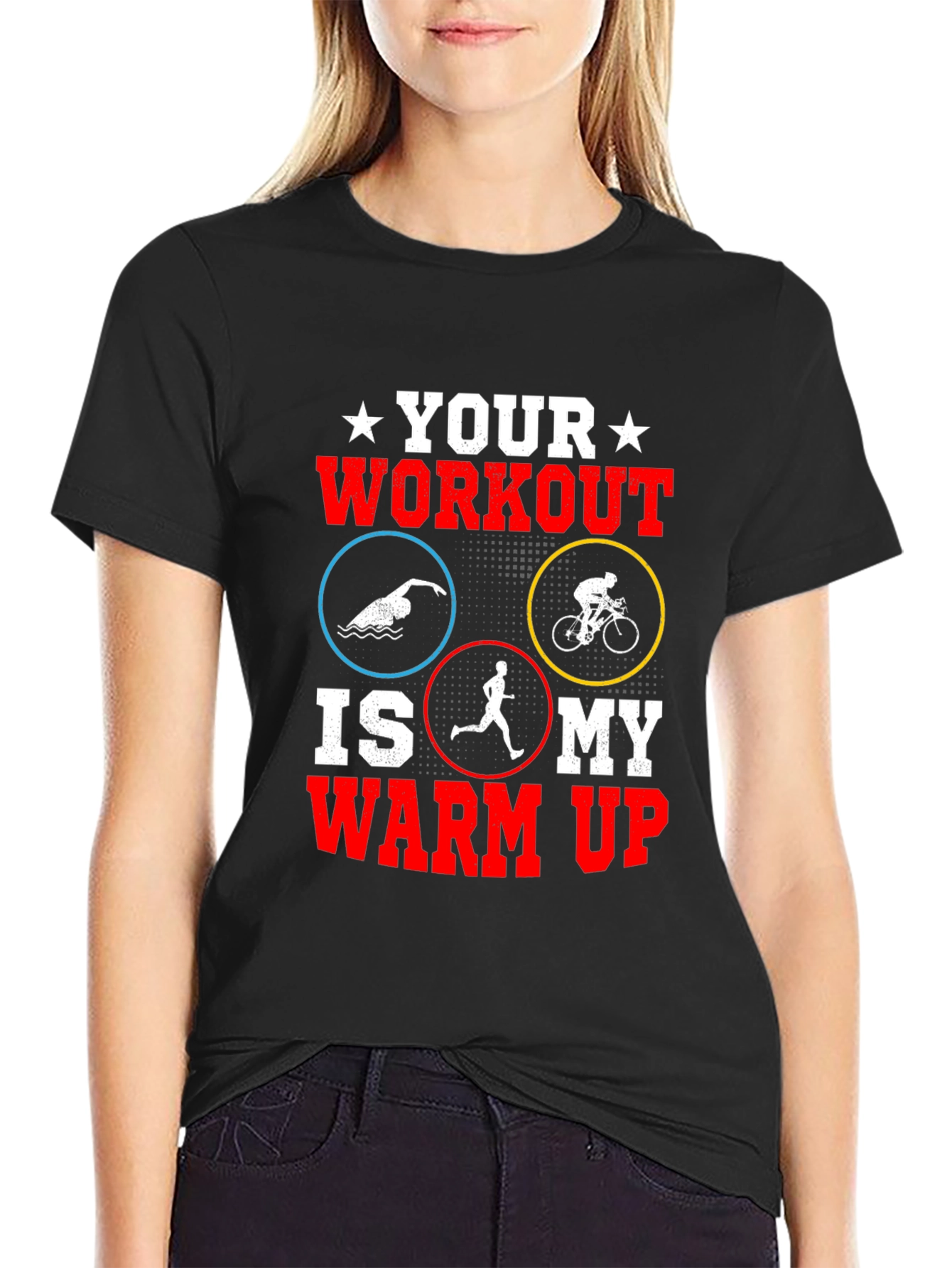 Triathlon Workout Graphic T-Shirt
