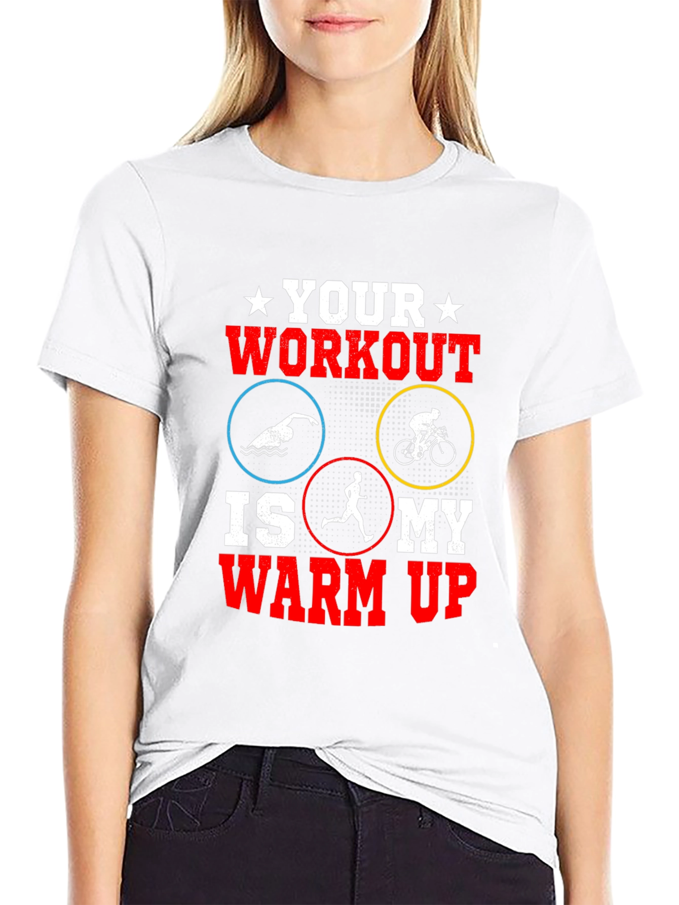 Triathlon Workout Graphic T-Shirt