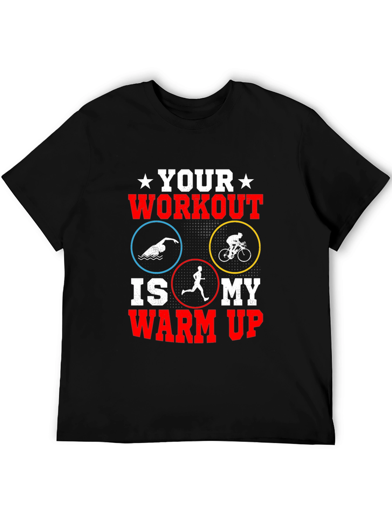 Triathlon Workout Graphic T-Shirt
