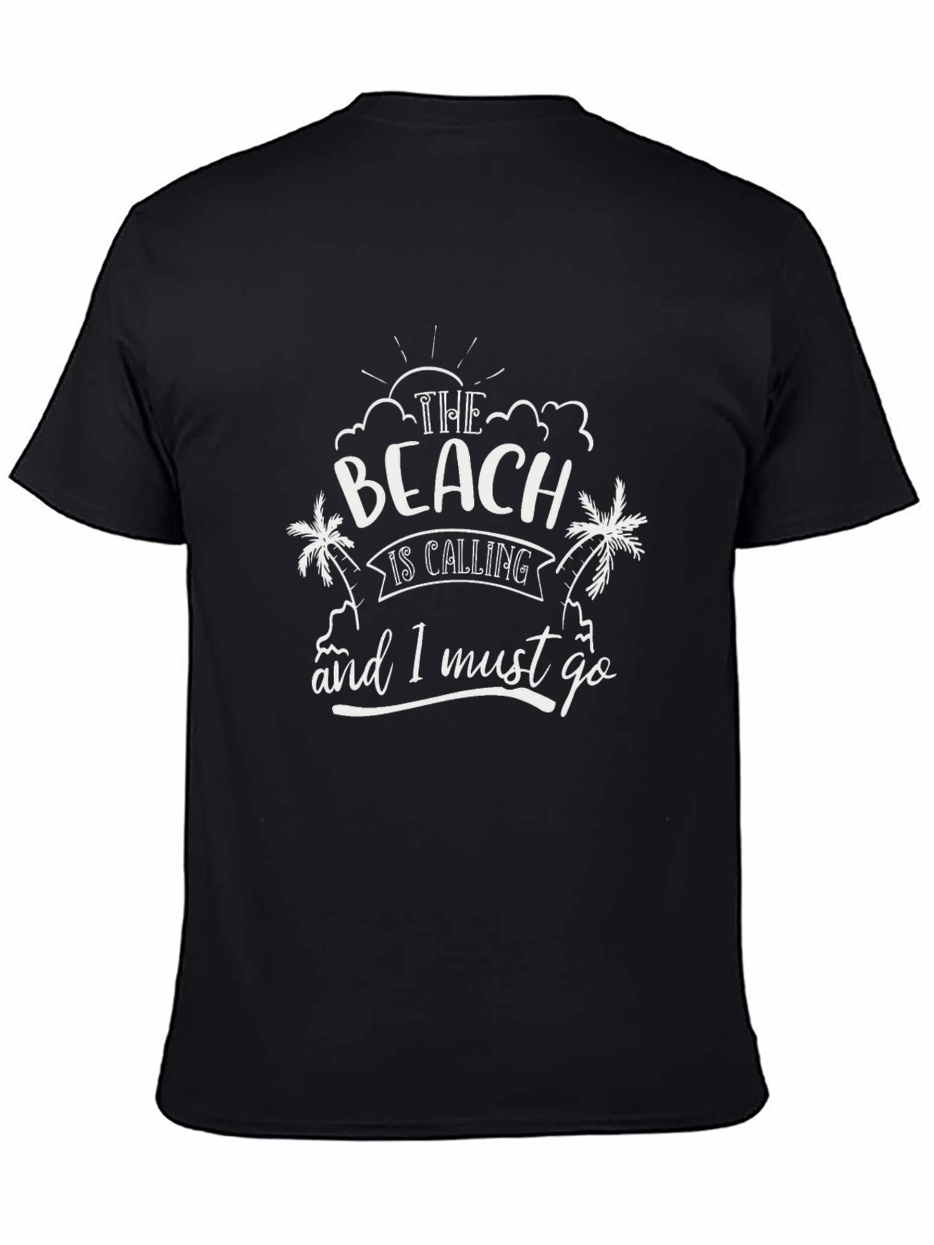 Beach Calling Black T-Shirt