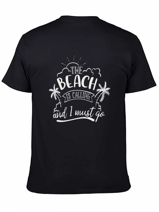 Beach Calling Black T-Shirt