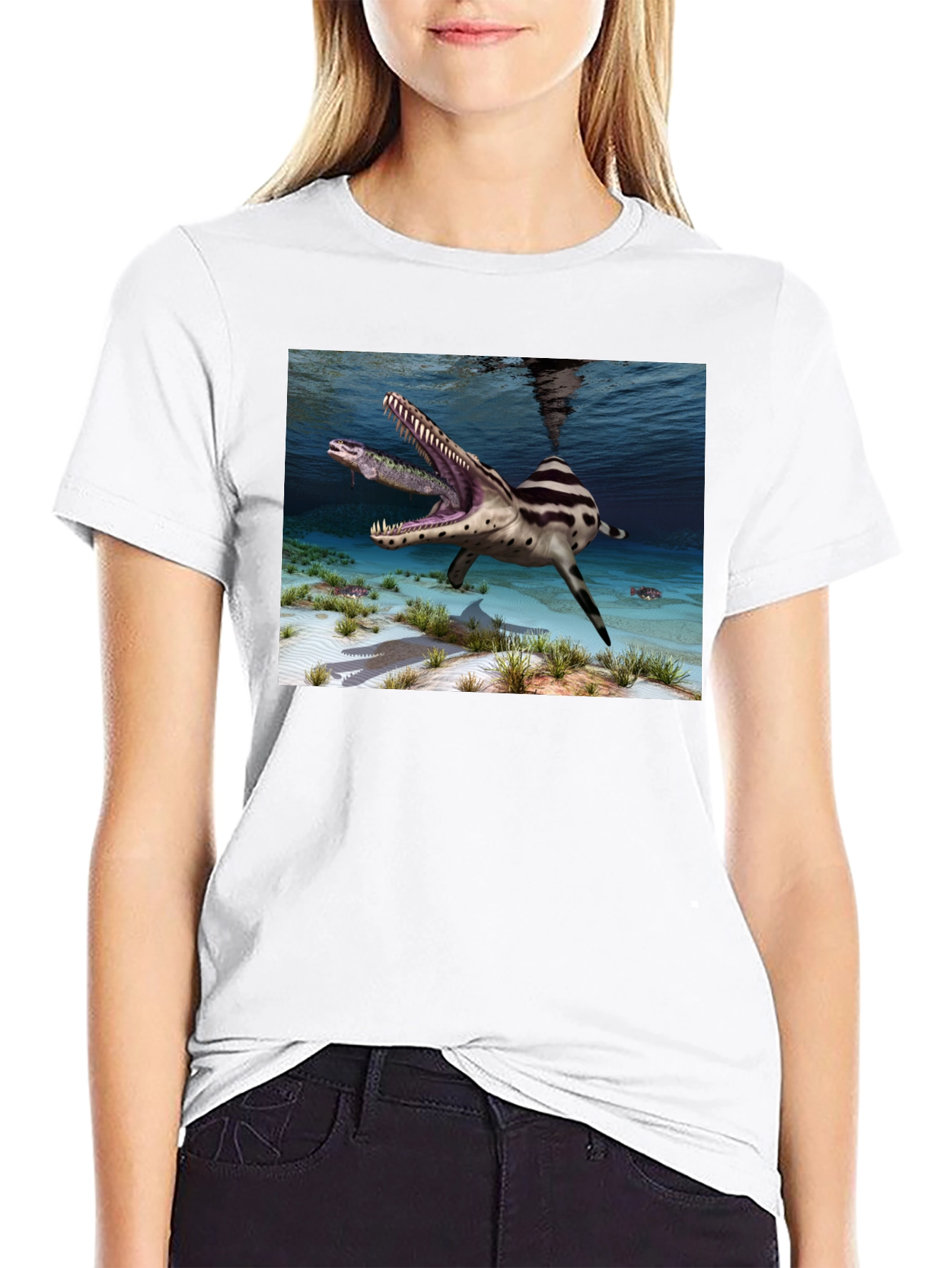 Mosasaurus Graphic T-Shirt - Prehistoric Predator
