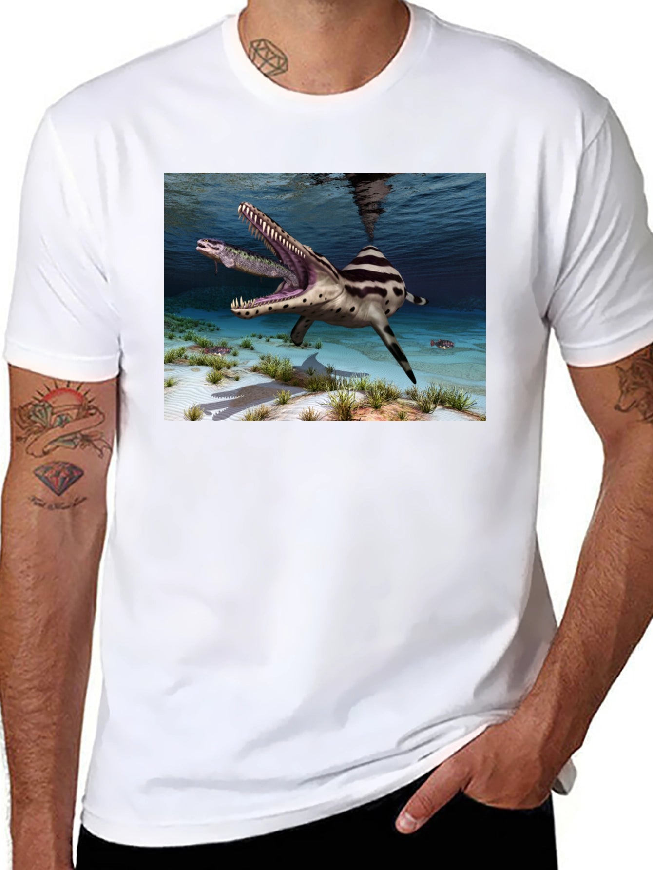 Mosasaurus Graphic T-Shirt - Prehistoric Predator