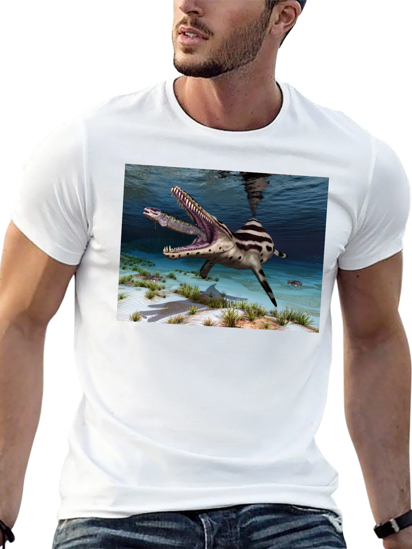Mosasaurus Graphic T-Shirt - Prehistoric Predator
