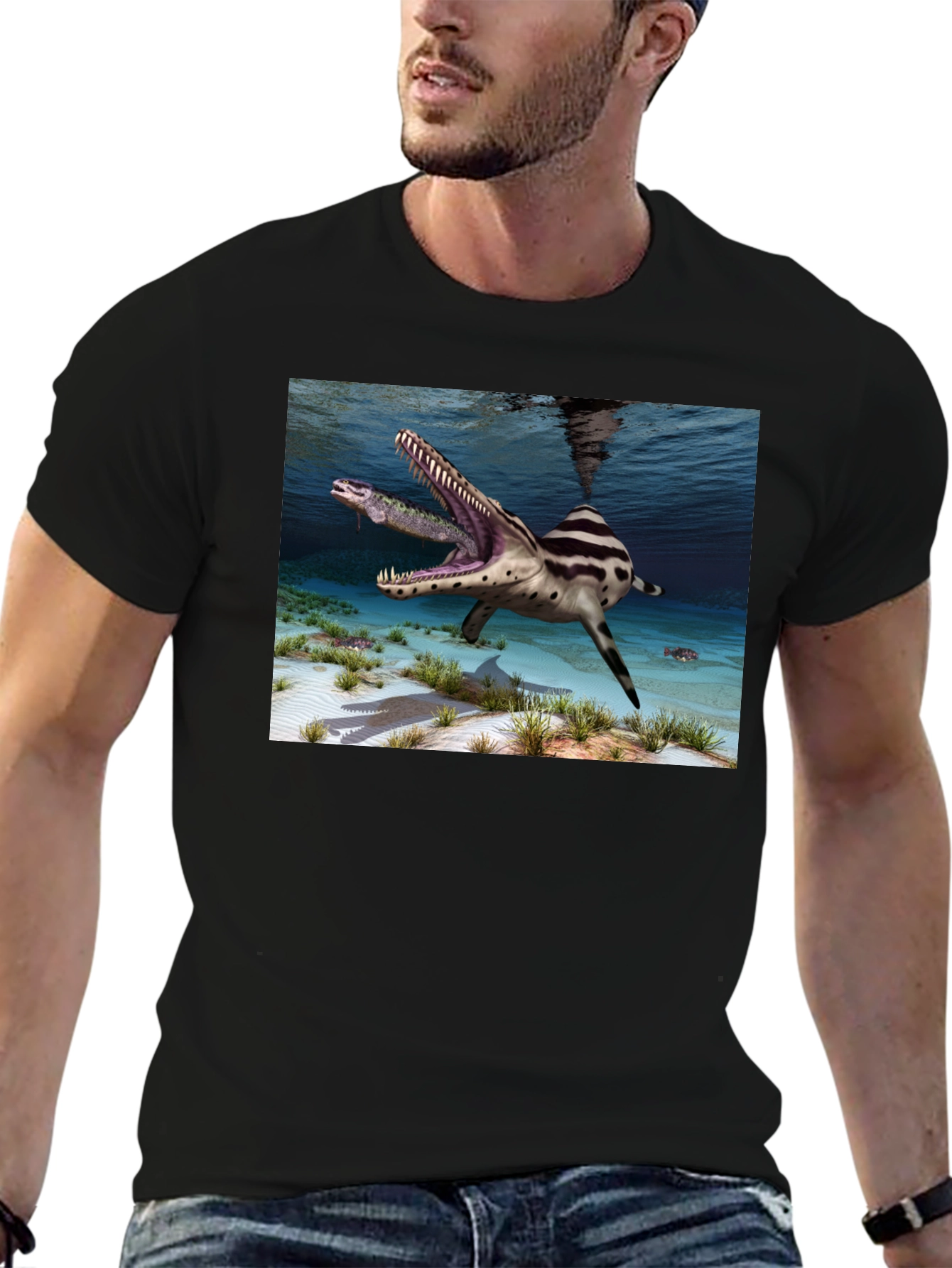 Mosasaurus Graphic T-Shirt - Prehistoric Predator