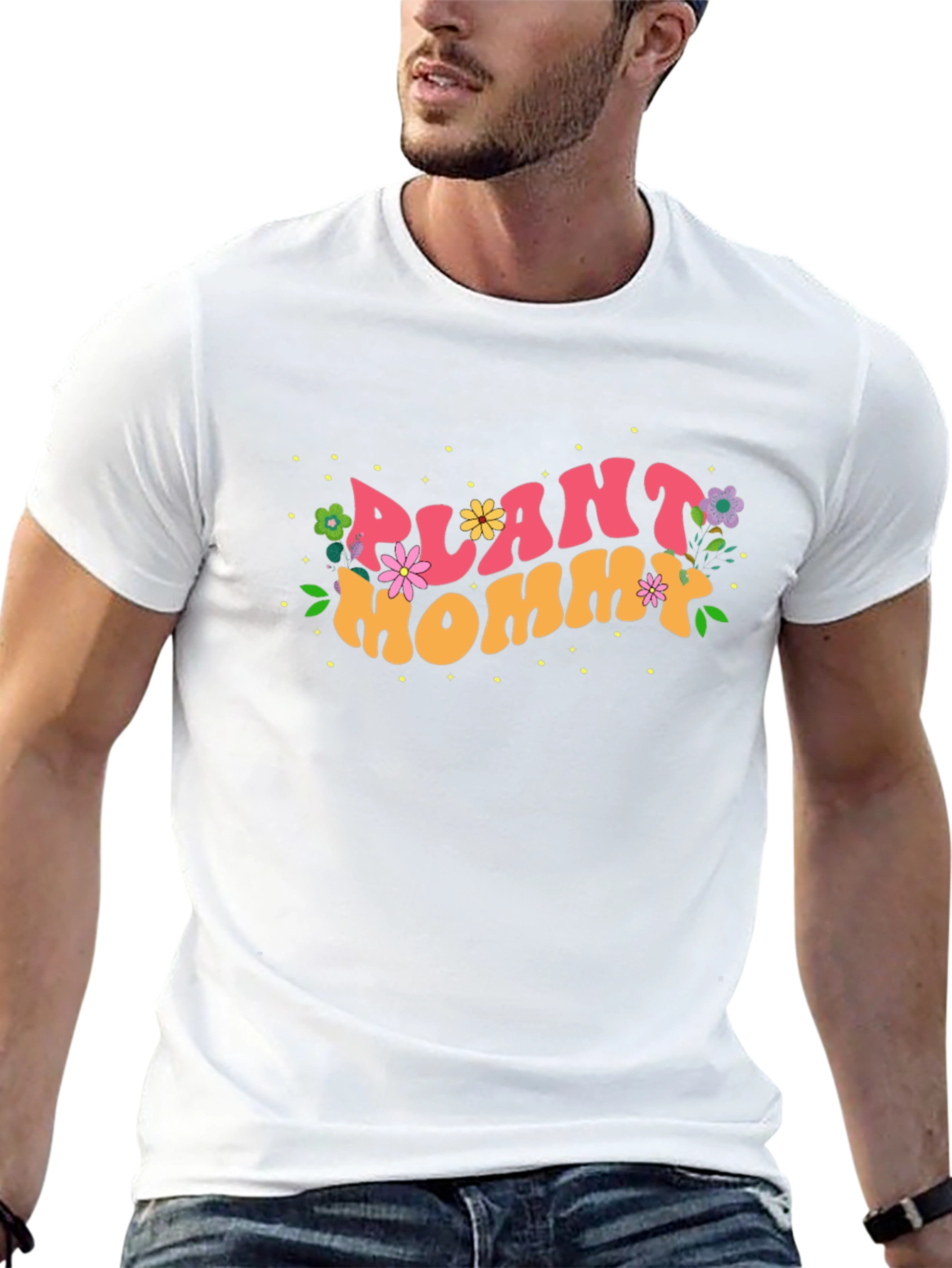 Plant Mommy Black Cotton T-Shirt