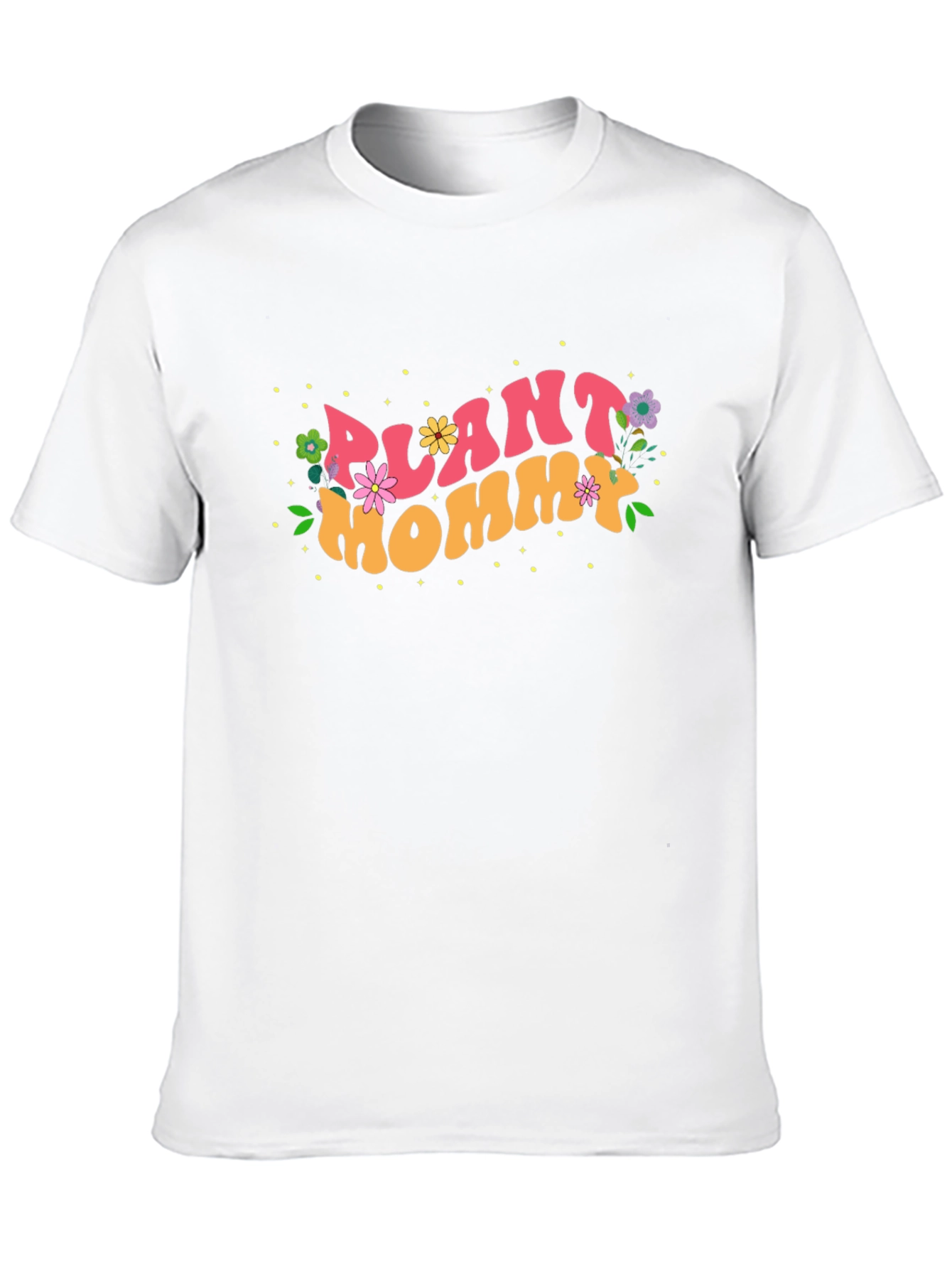 Plant Mommy Black Cotton T-Shirt