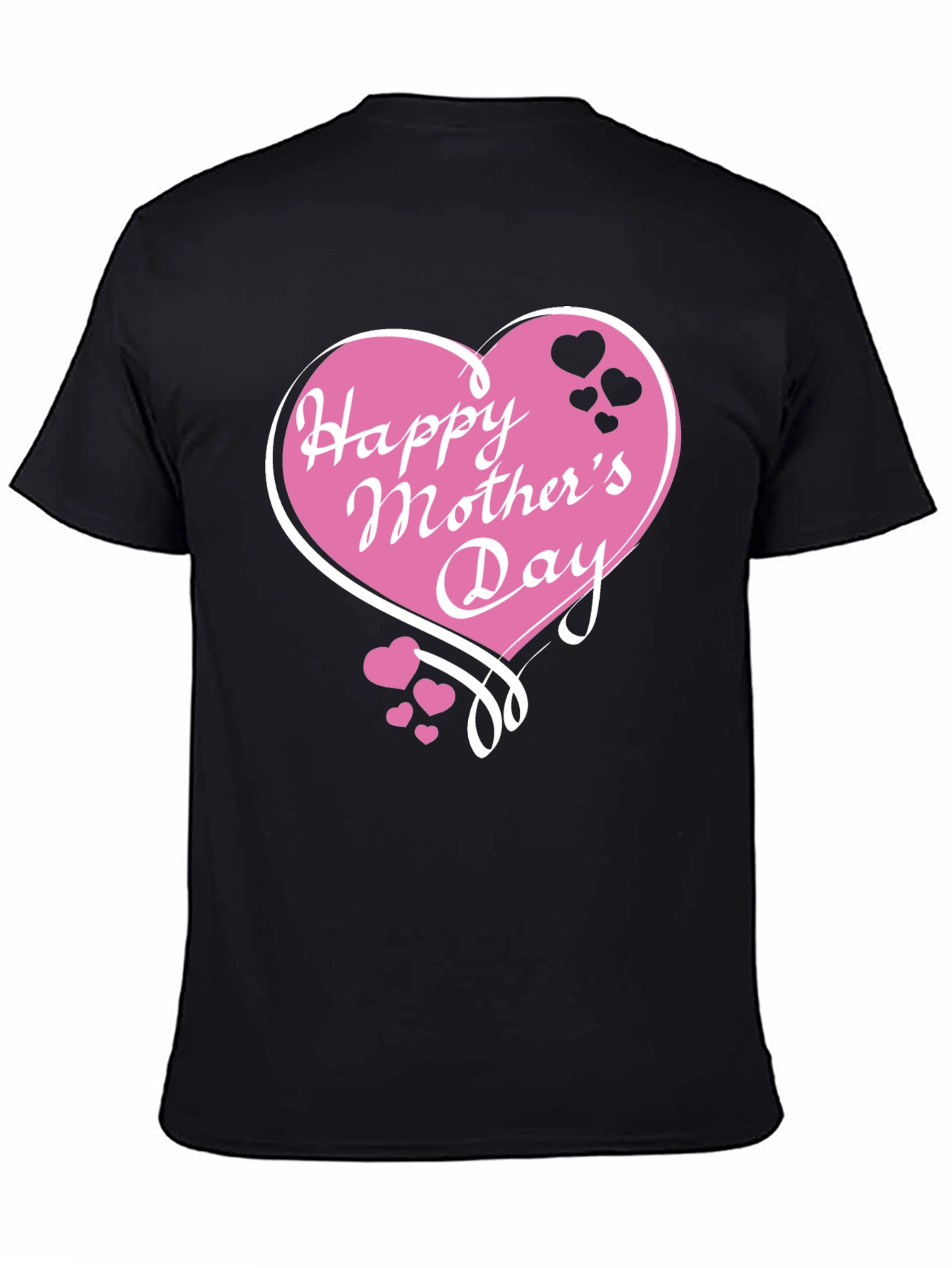 Happy Mothers Day Black T-Shirt