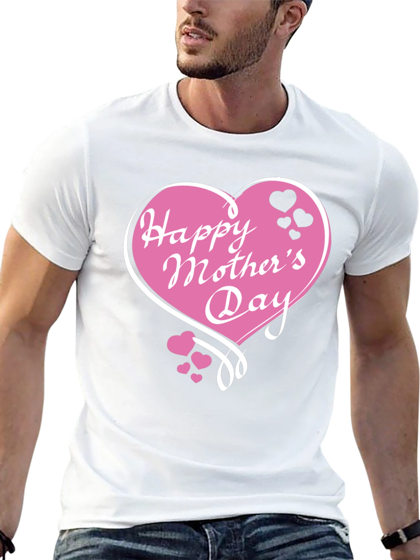 Happy Mothers Day Black T-Shirt