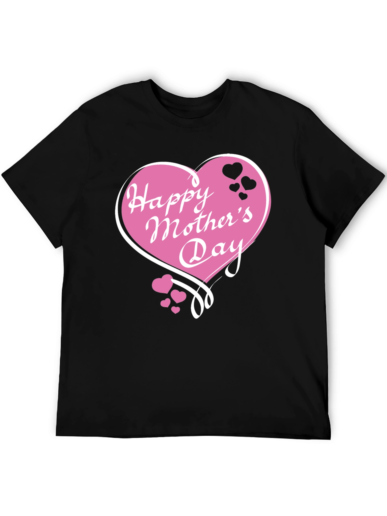 Happy Mothers Day Black T-Shirt