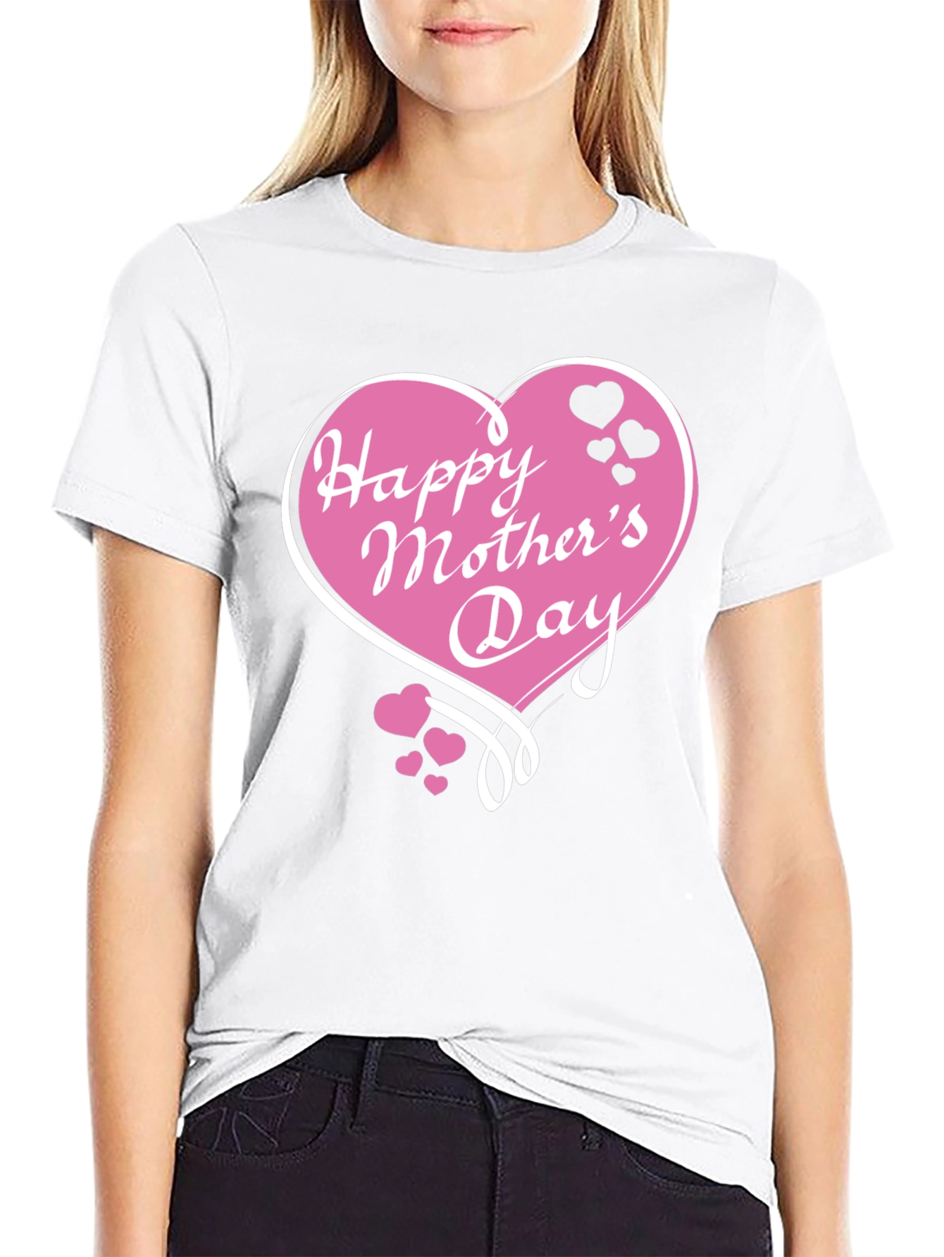 Happy Mothers Day Black T-Shirt