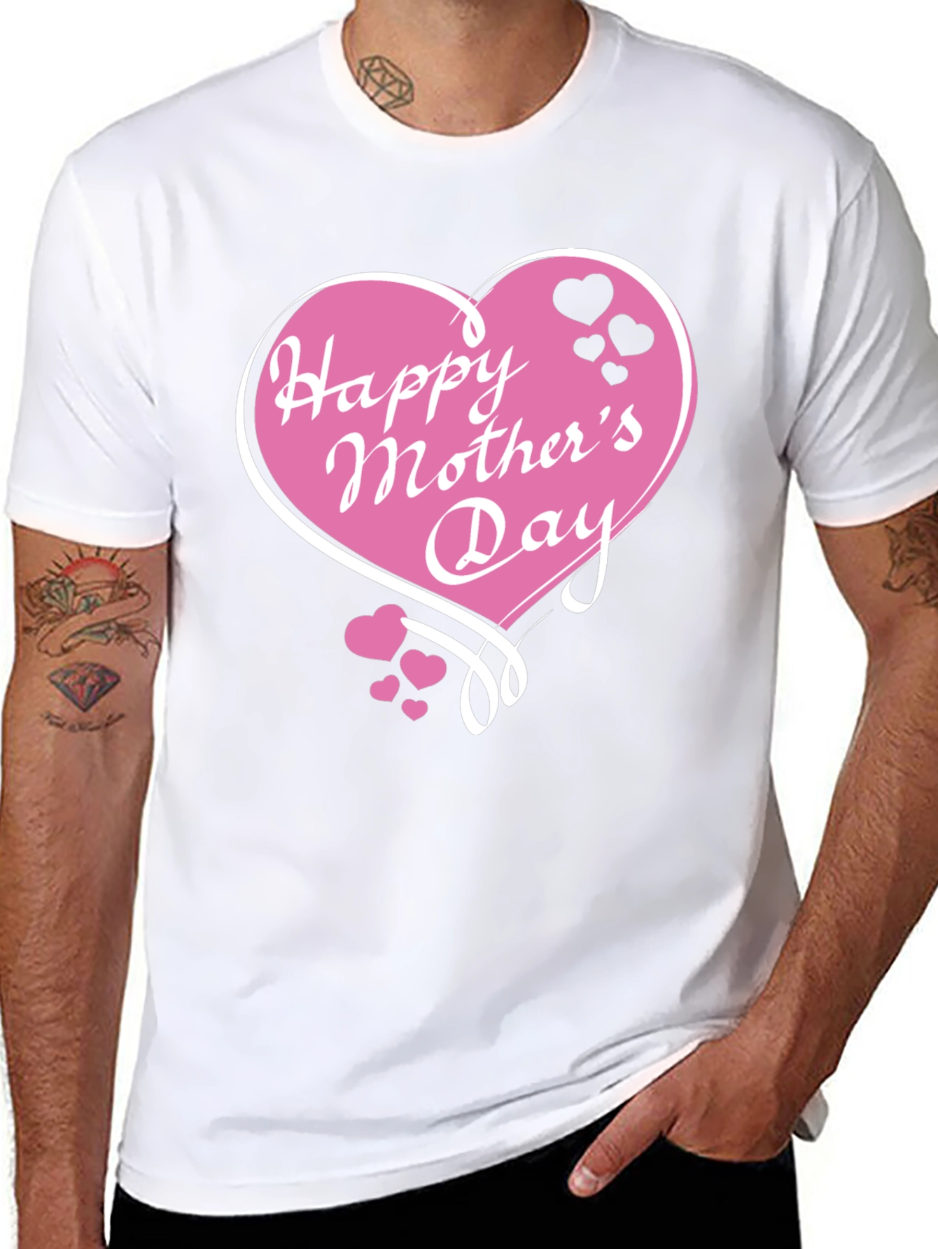Happy Mothers Day Black T-Shirt