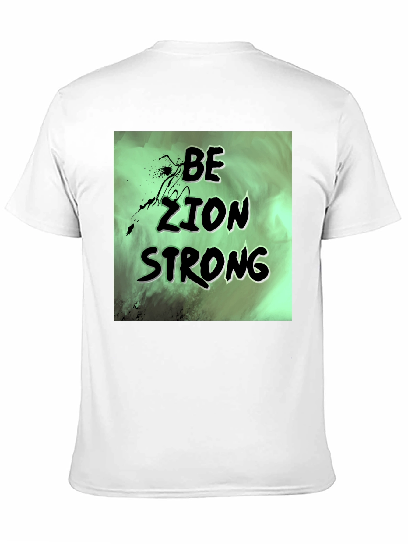 Be Zion Strong Graphic T-Shirt - Black Cotton Tee