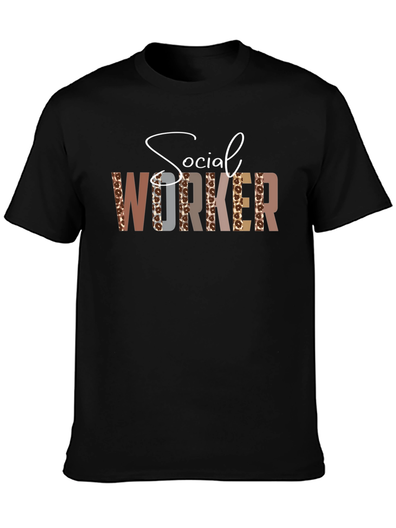 Social Worker Graphic T-Shirt Crew Neck