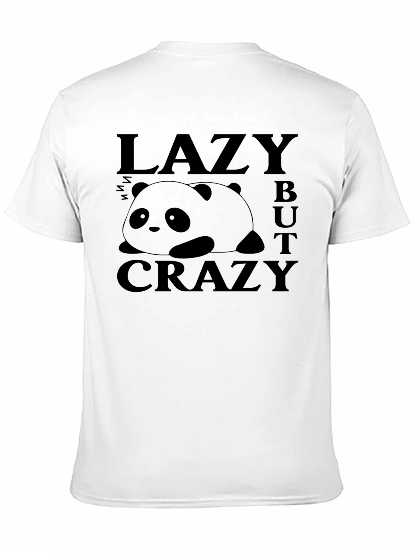 Lazy Panda Graphic T-Shirt - Mens Black Tee