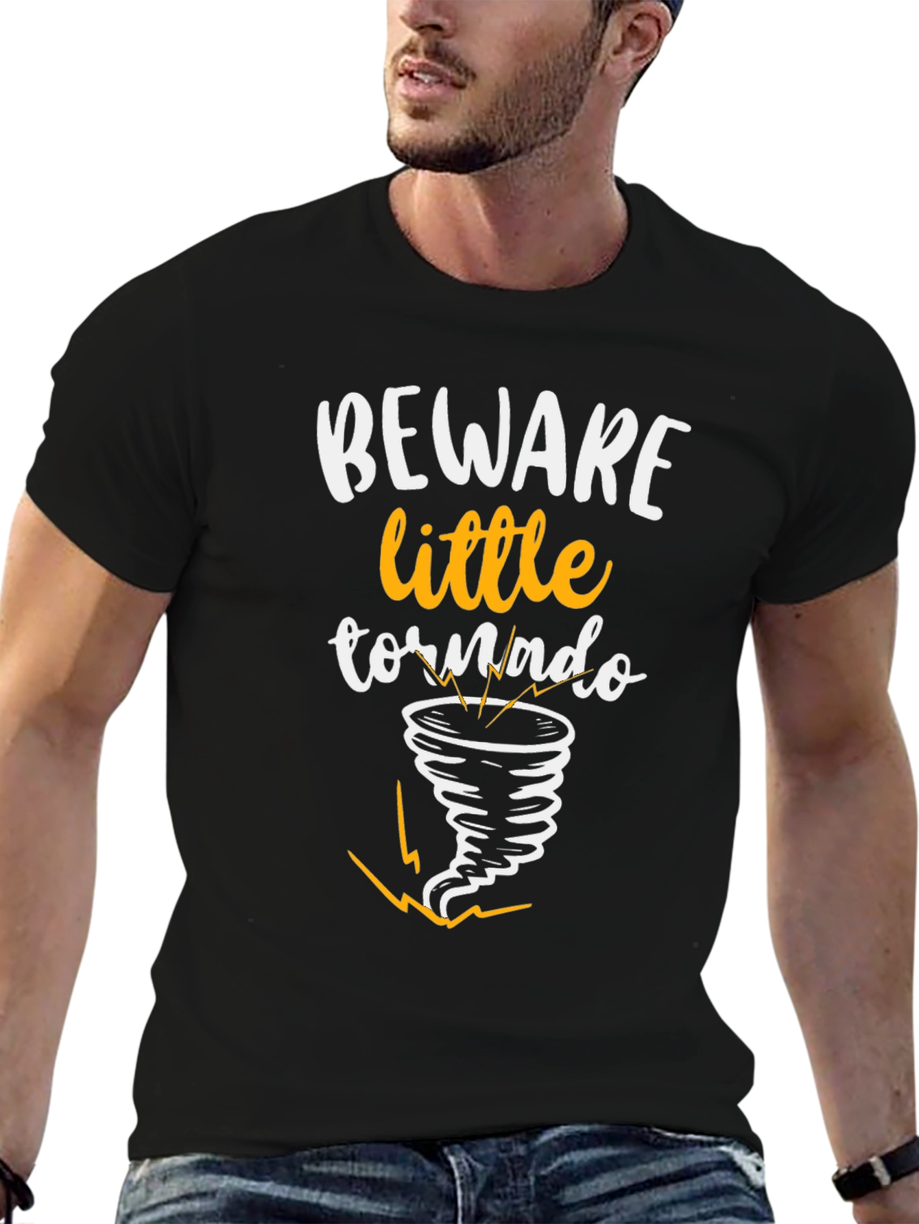 Beware Little Tornado Funny Graphic Tee