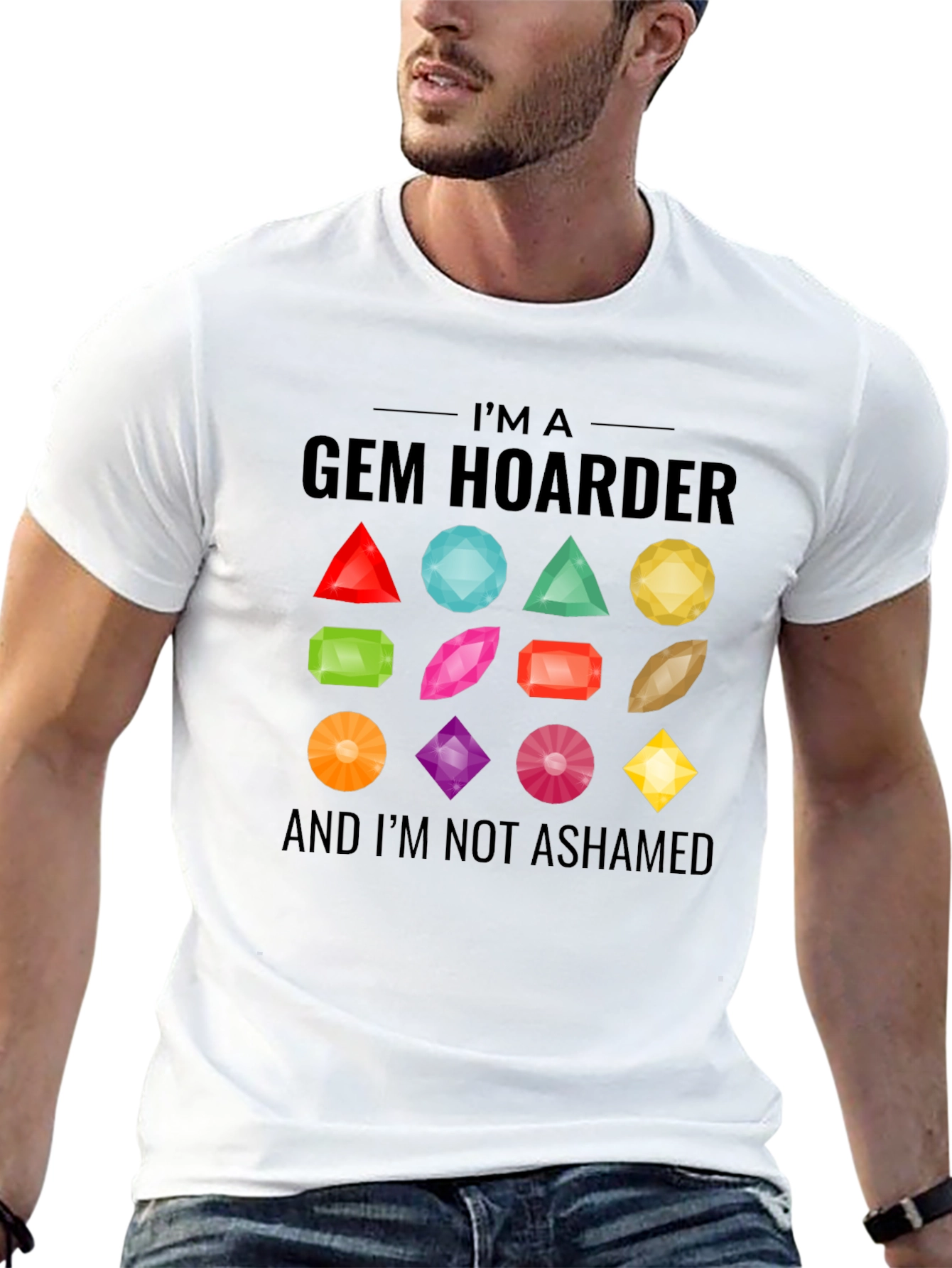 Gem Hoarder Graphic Tee - Mineral Collector T-Shirt