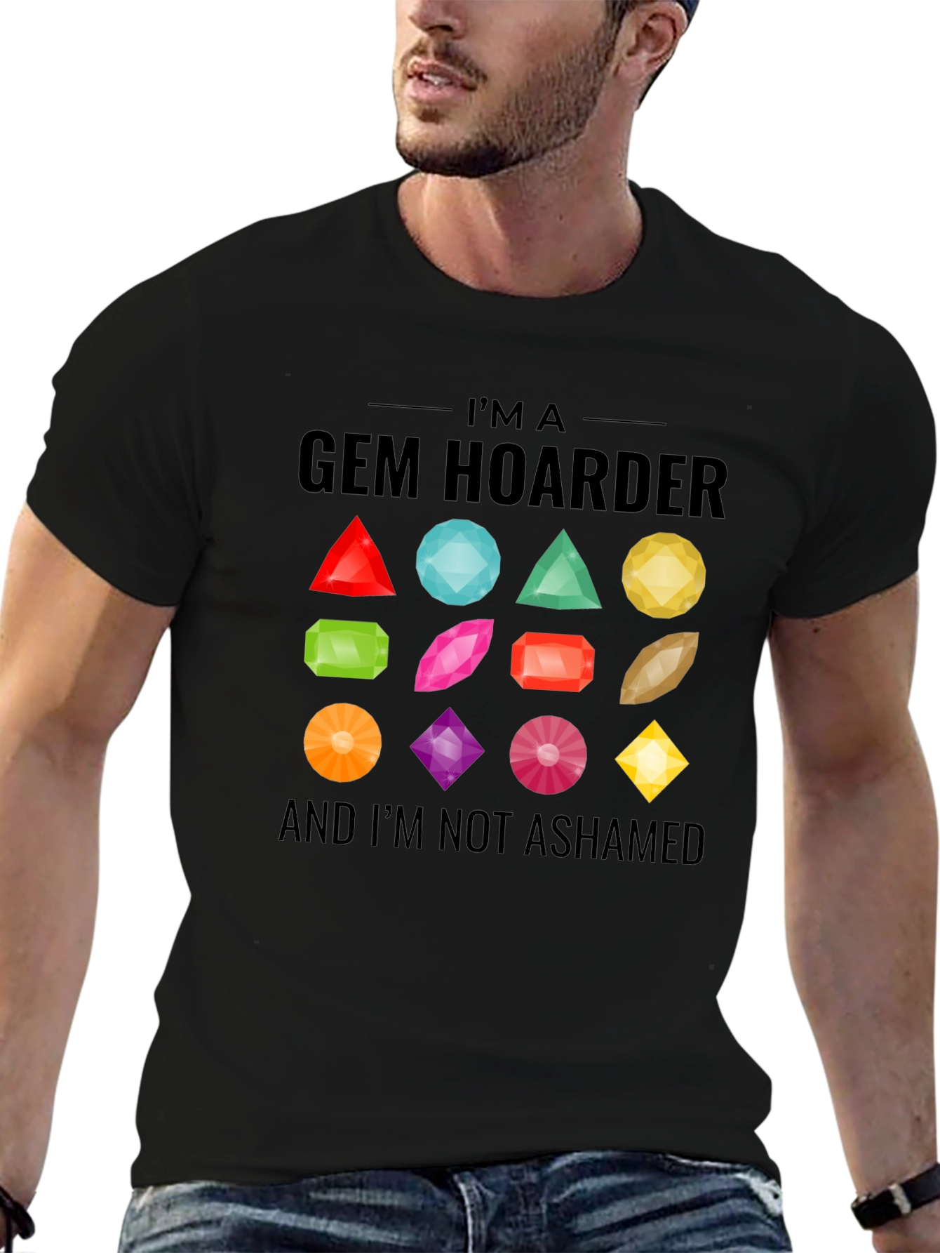 Gem Hoarder Graphic Tee - Mineral Collector T-Shirt