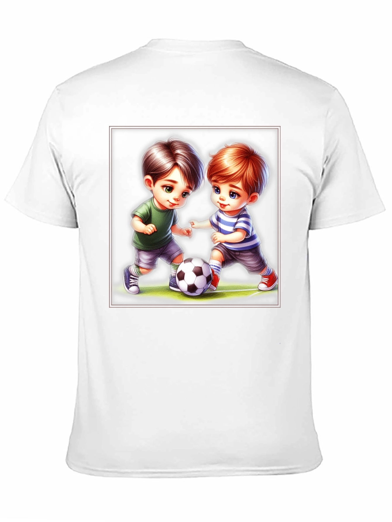Boys Soccer Graphic Tee - Cute Cartoon Design
