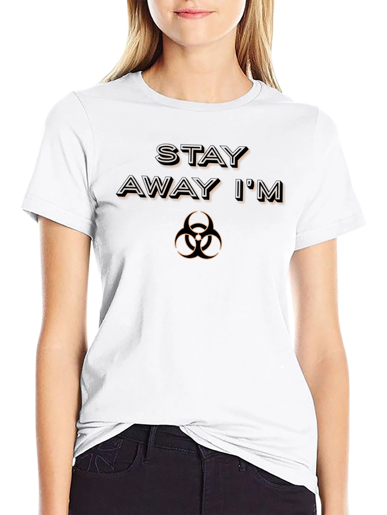 Stay Away Biohazard Graphic T-Shirt