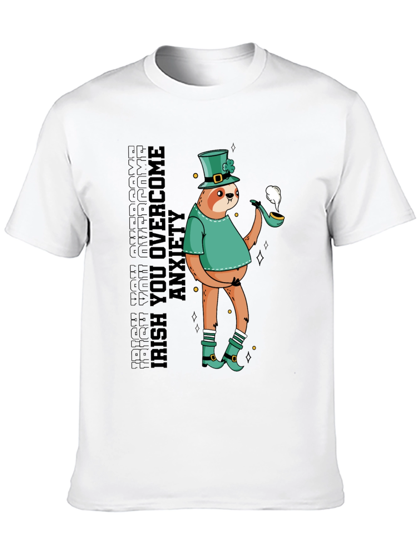 Irish You Overcome Anxiety Sloth T-Shirt