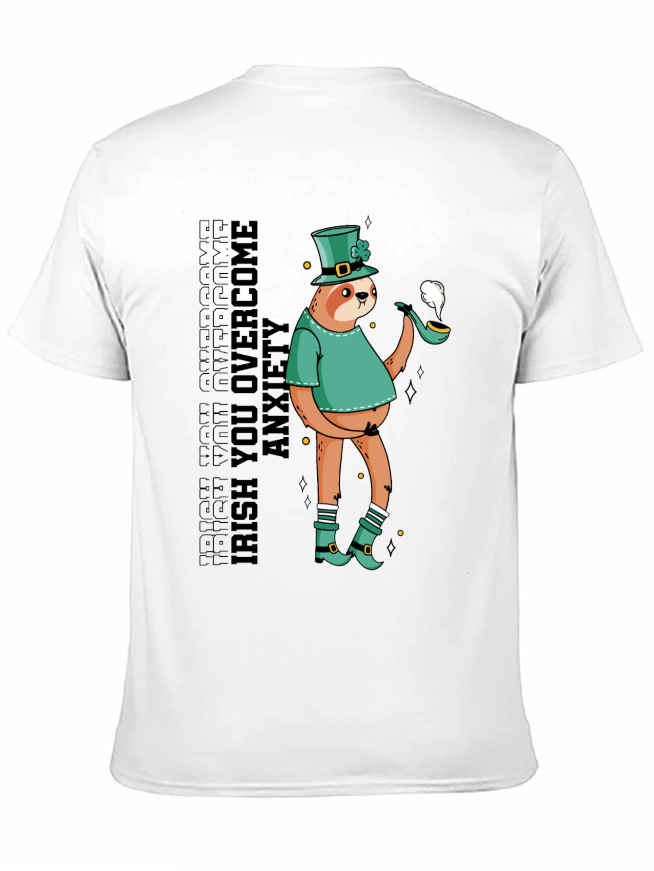 Irish You Overcome Anxiety Sloth T-Shirt