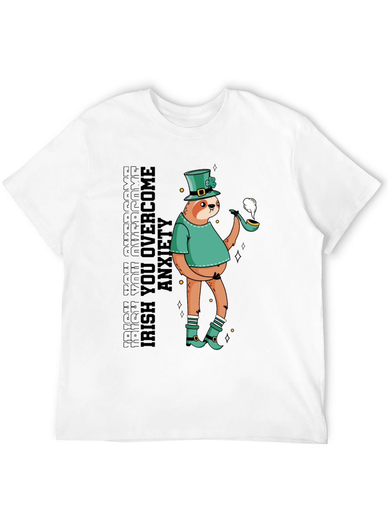 Irish You Overcome Anxiety Sloth T-Shirt