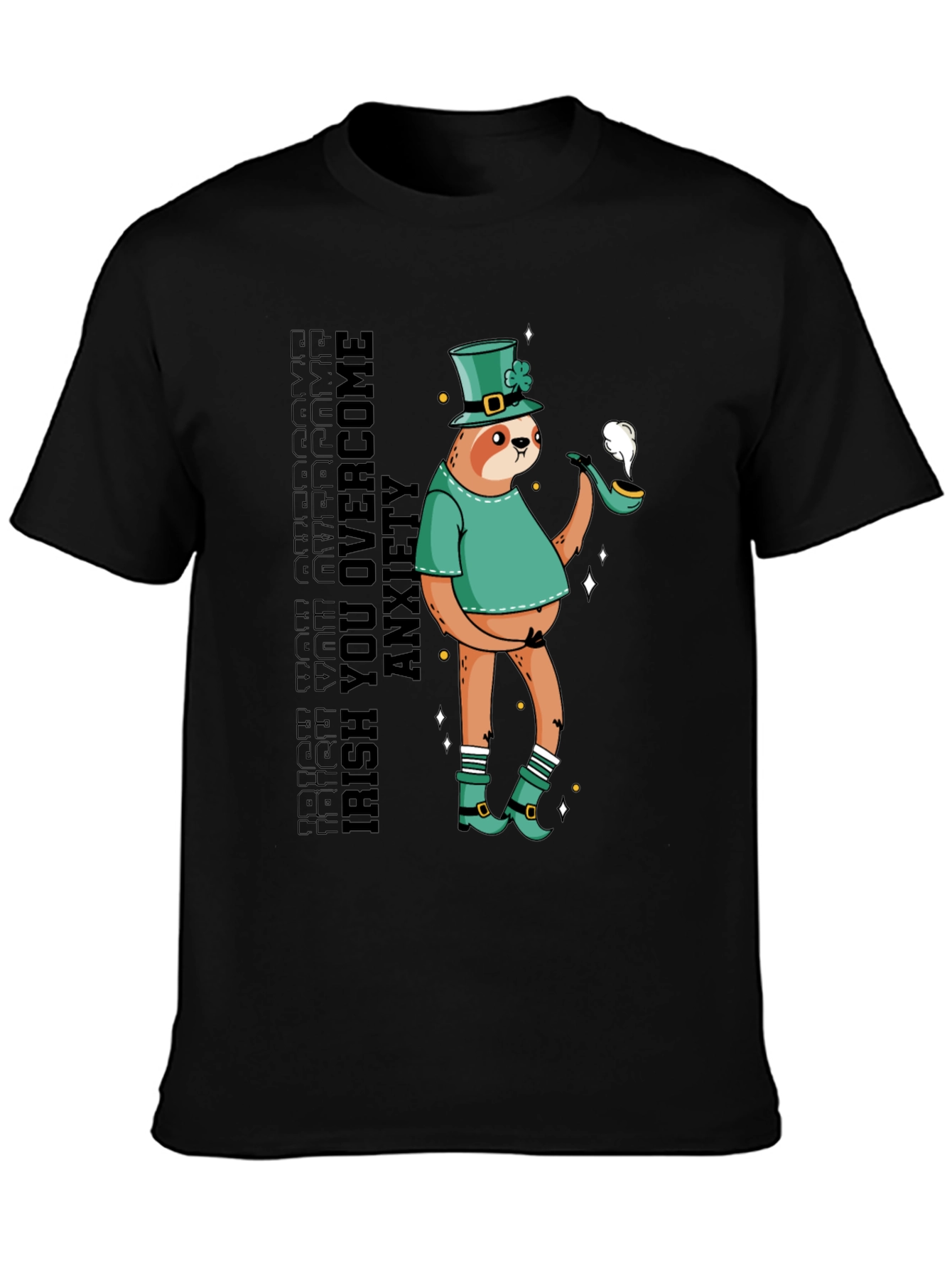Irish You Overcome Anxiety Sloth T-Shirt