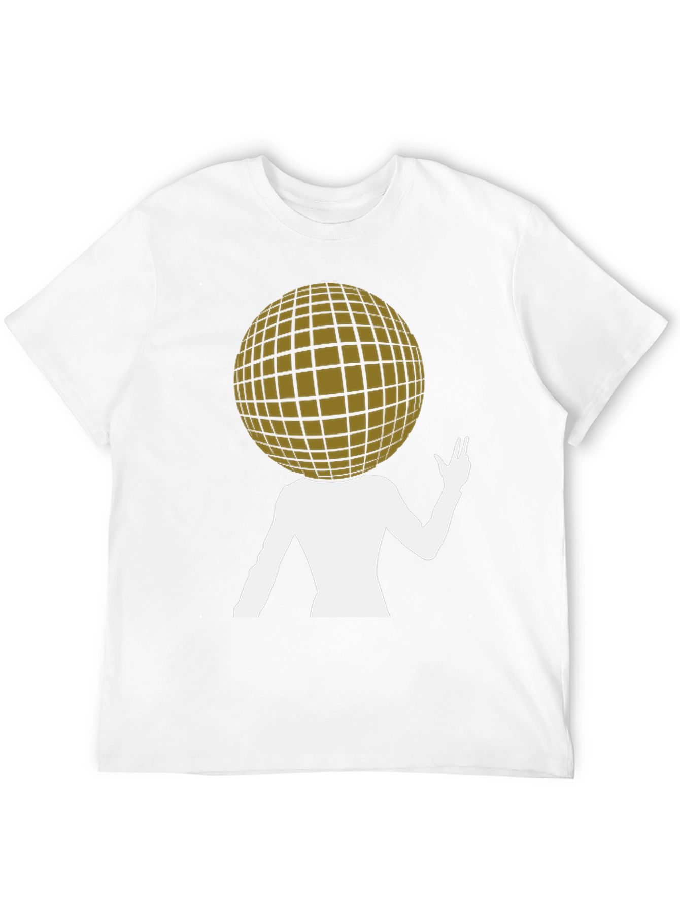 Abstract Disco Ball Head T-Shirt - Unique Graphic Tee