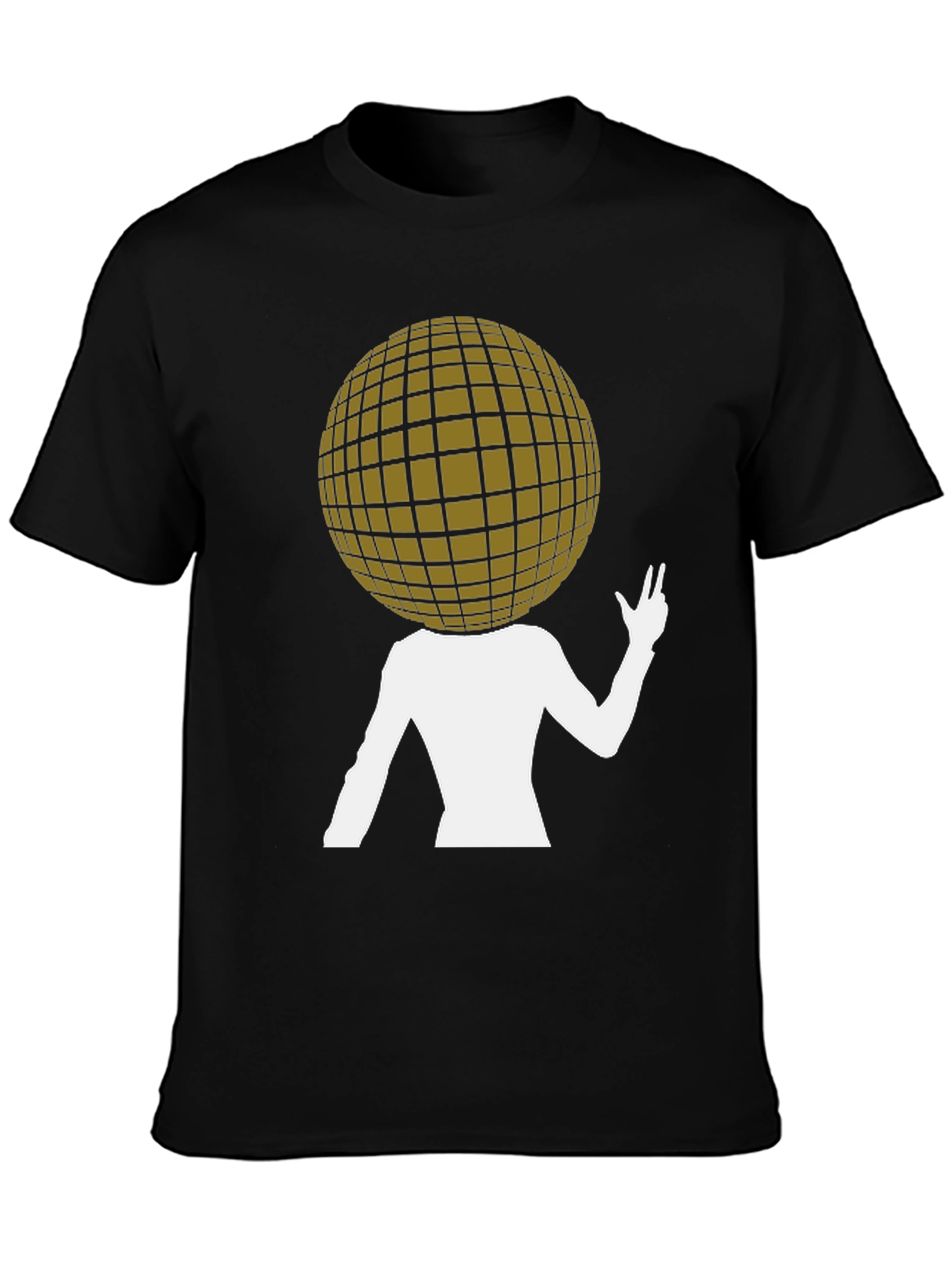Abstract Disco Ball Head T-Shirt - Unique Graphic Tee