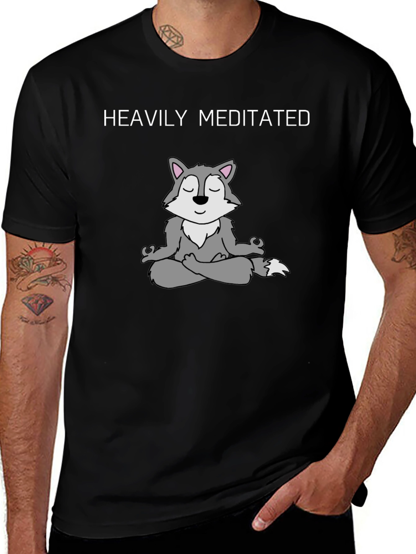 Heavily Meditated Wolf T-Shirt