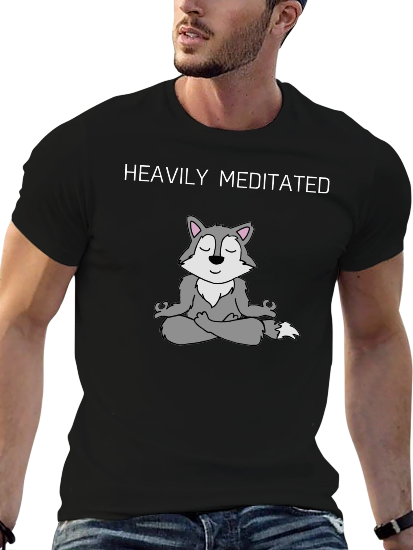 Heavily Meditated Wolf T-Shirt