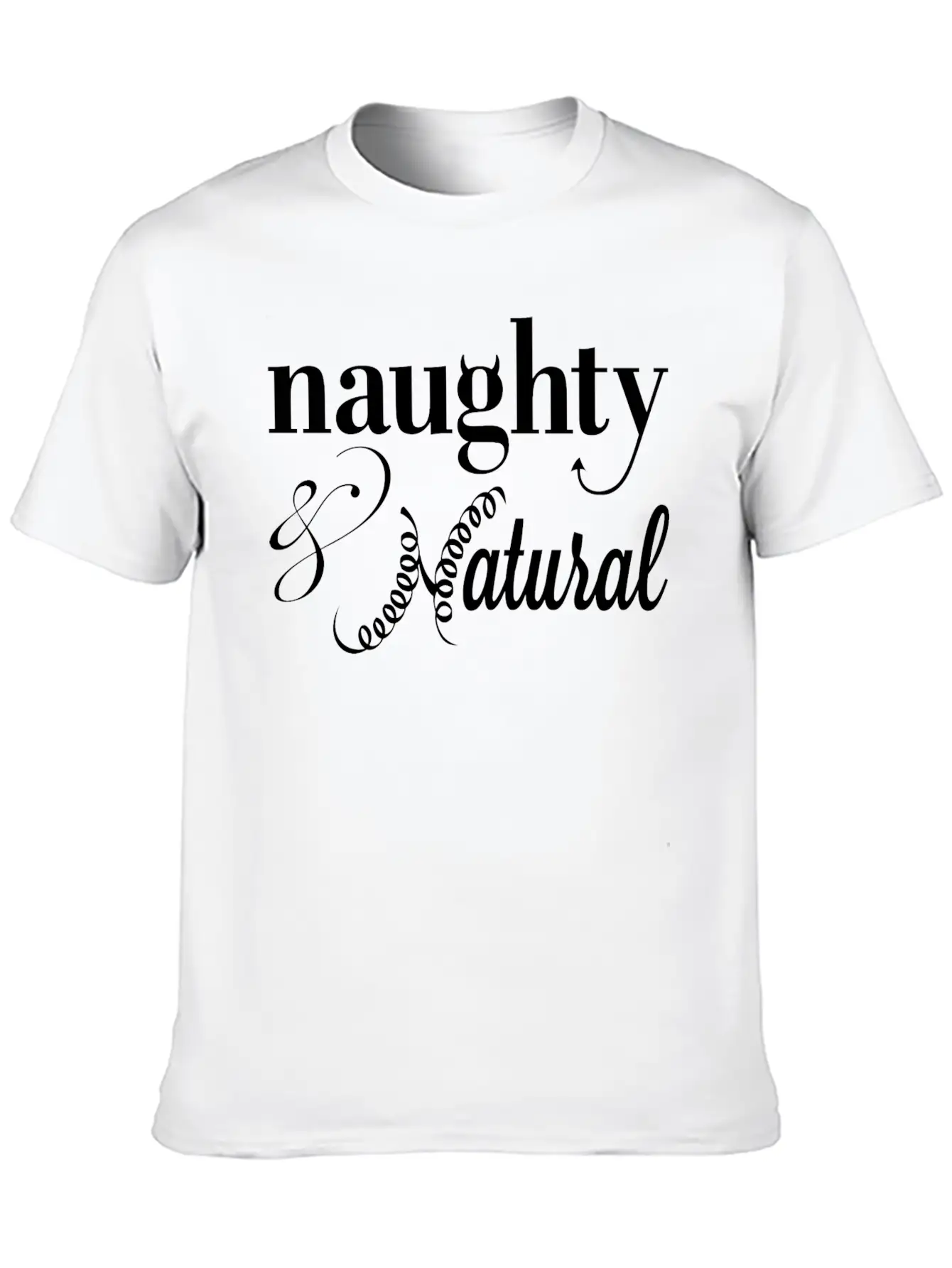 Naghty & Natural T-Shirt Relaxed Everyday Tee – Lightweight And Durable Cotton