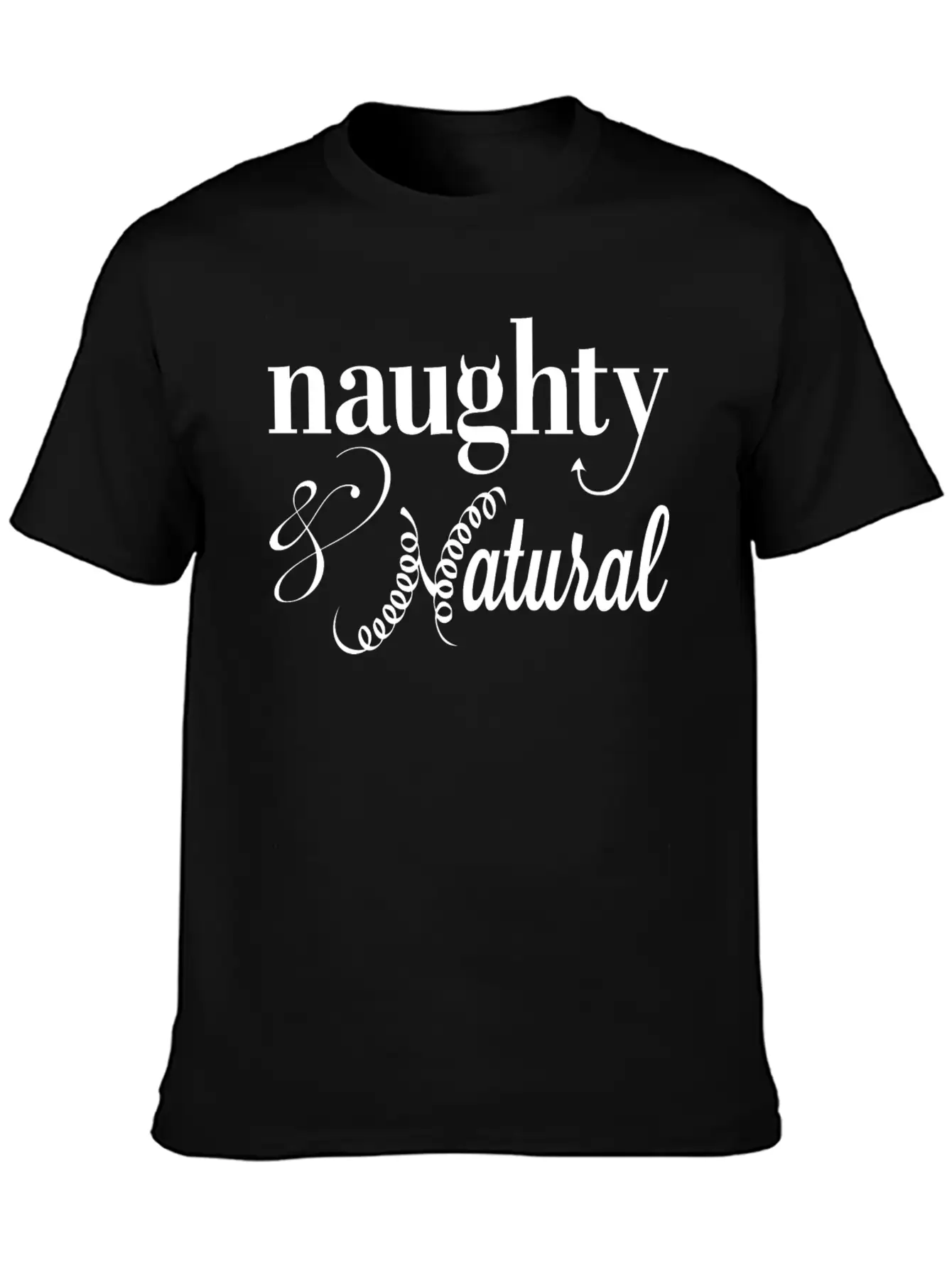 Naghty & Natural T-Shirt Relaxed Everyday Tee – Lightweight And Durable Cotton