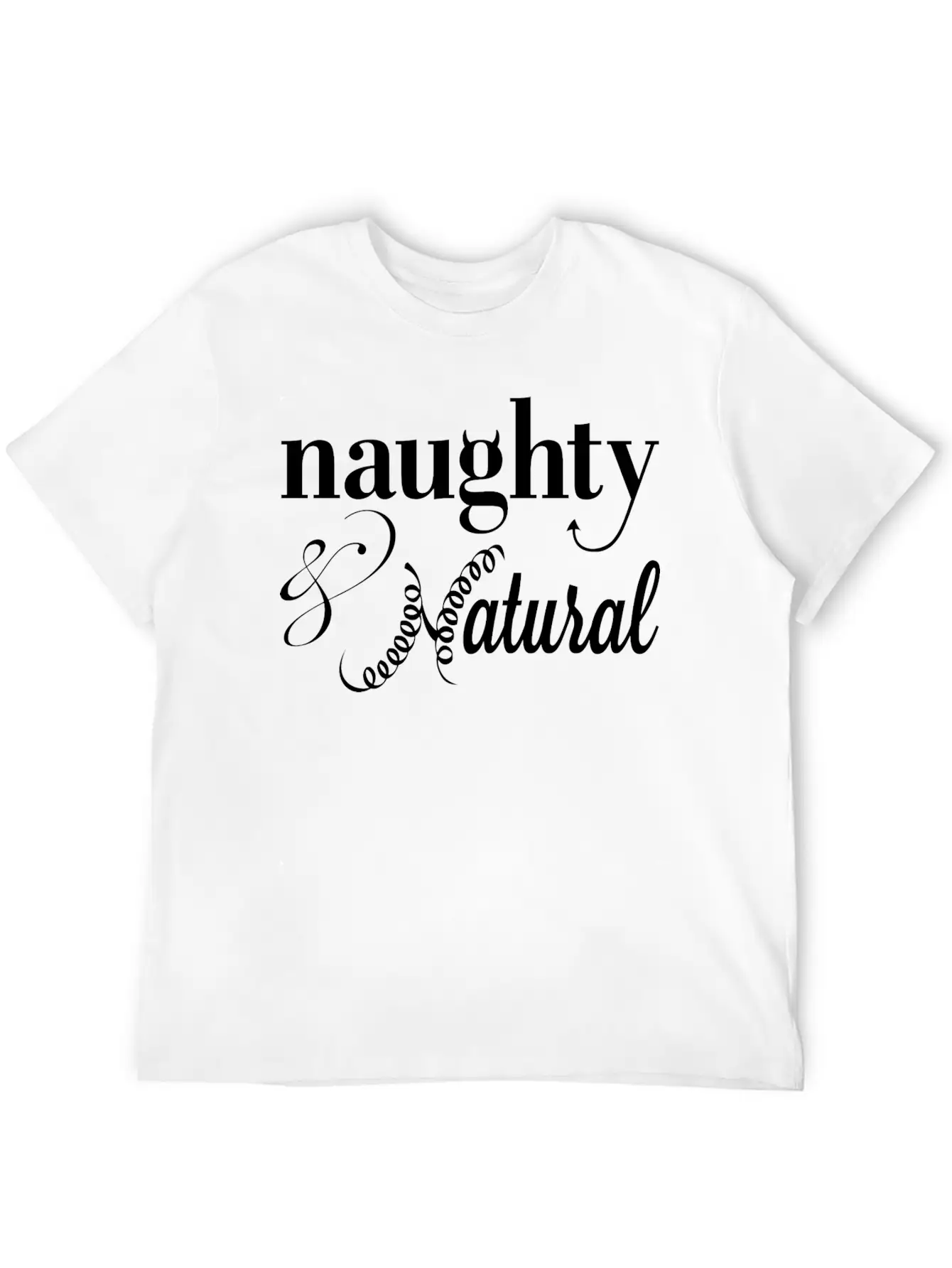 Naghty & Natural T-Shirt Relaxed Everyday Tee – Lightweight And Durable Cotton
