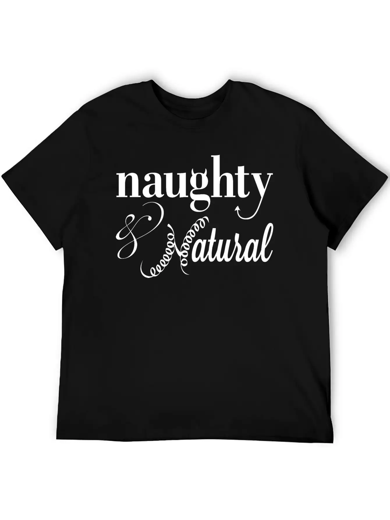 Naghty & Natural T-Shirt Relaxed Everyday Tee – Lightweight And Durable Cotton