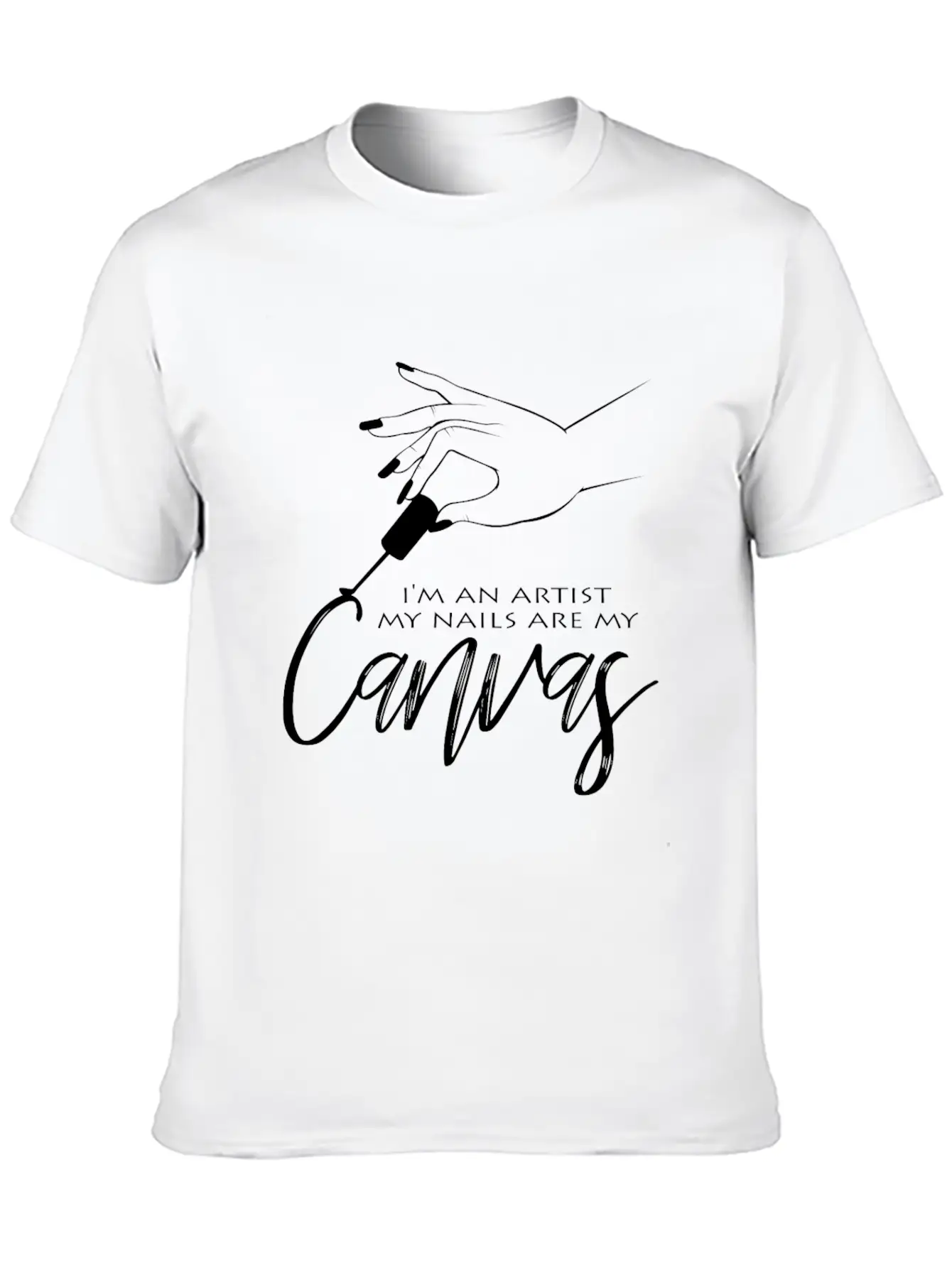 Nail Design Comfortable Minimalist Graphic Tee – Summer Style Essential
