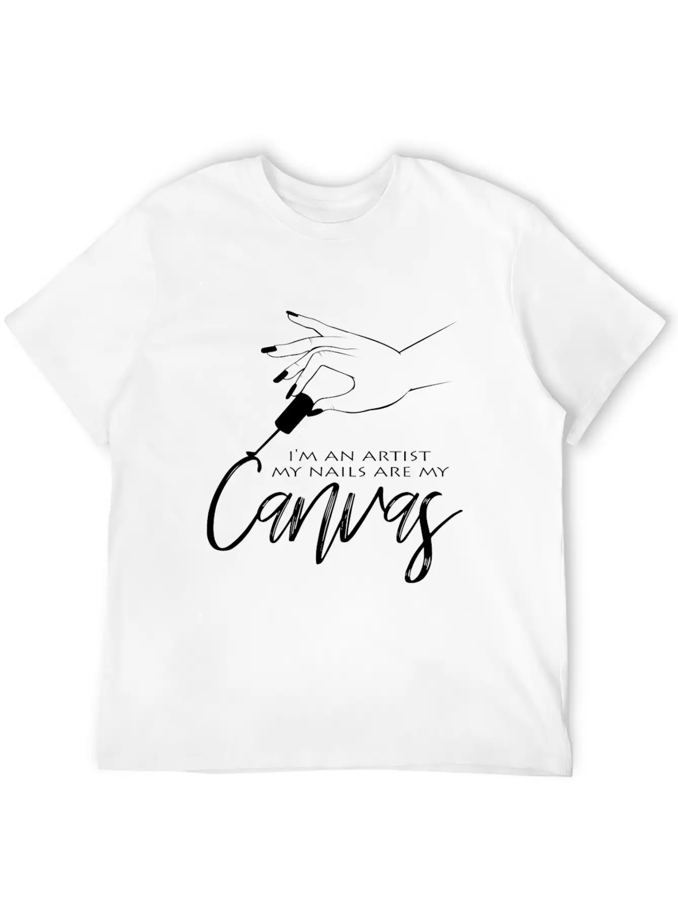 Nail Design Comfortable Minimalist Graphic Tee – Summer Style Essential