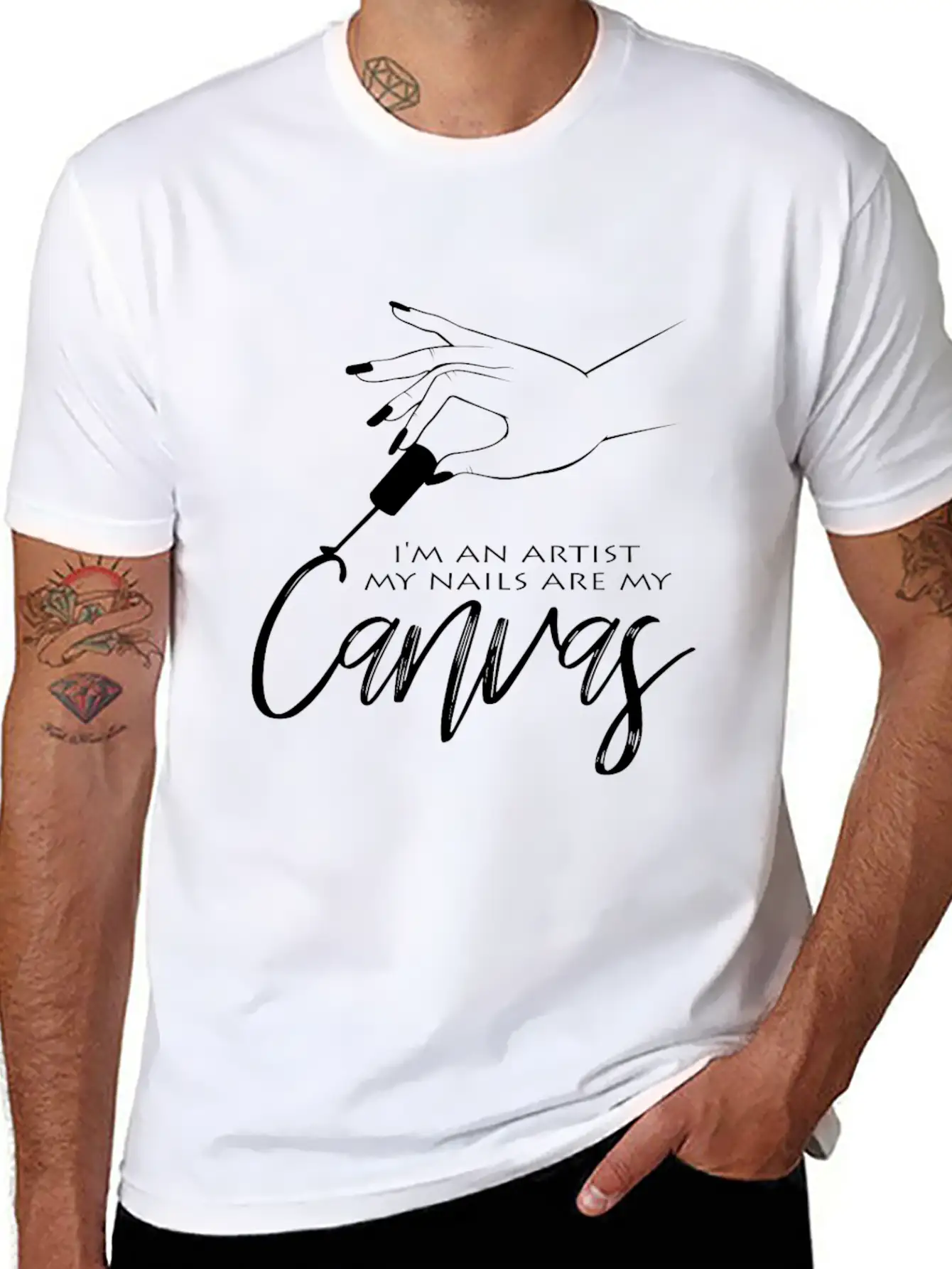 Nail Design Comfortable Minimalist Graphic Tee – Summer Style Essential