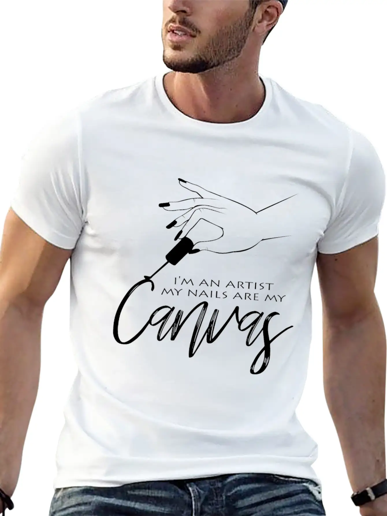 Nail Design Comfortable Minimalist Graphic Tee – Summer Style Essential