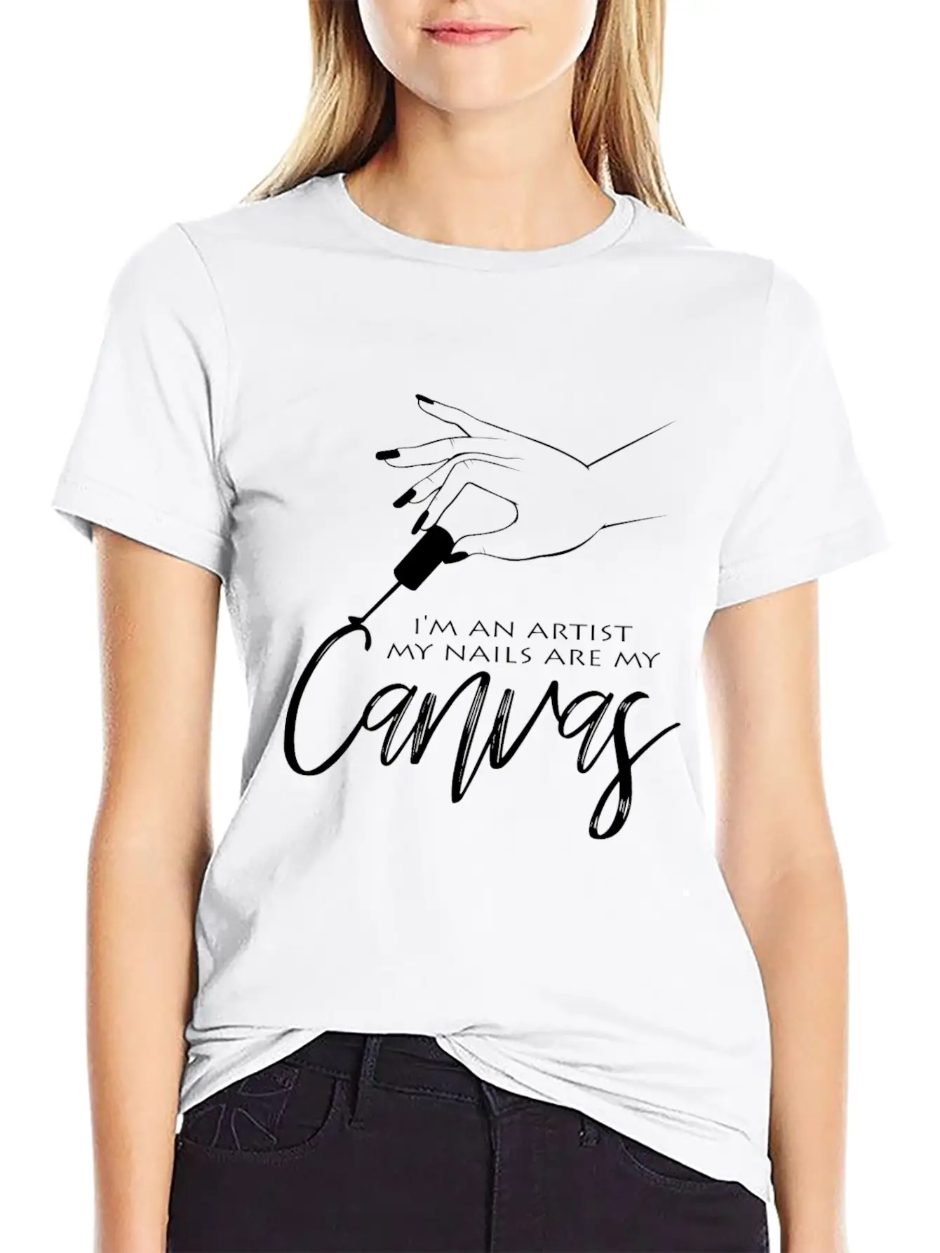 Nail Design Comfortable Minimalist Graphic Tee – Summer Style Essential