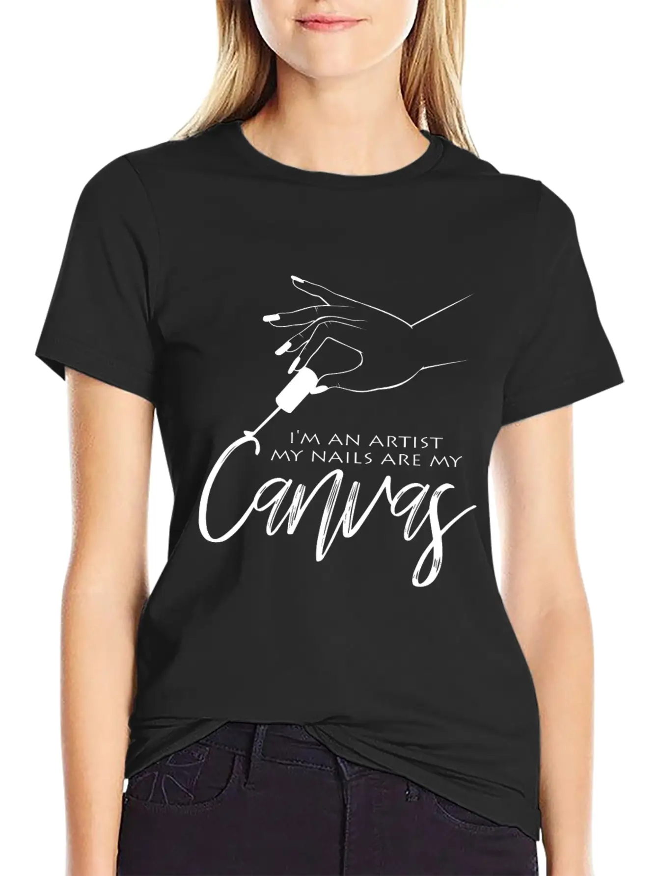 Nail Design Comfortable Minimalist Graphic Tee – Summer Style Essential
